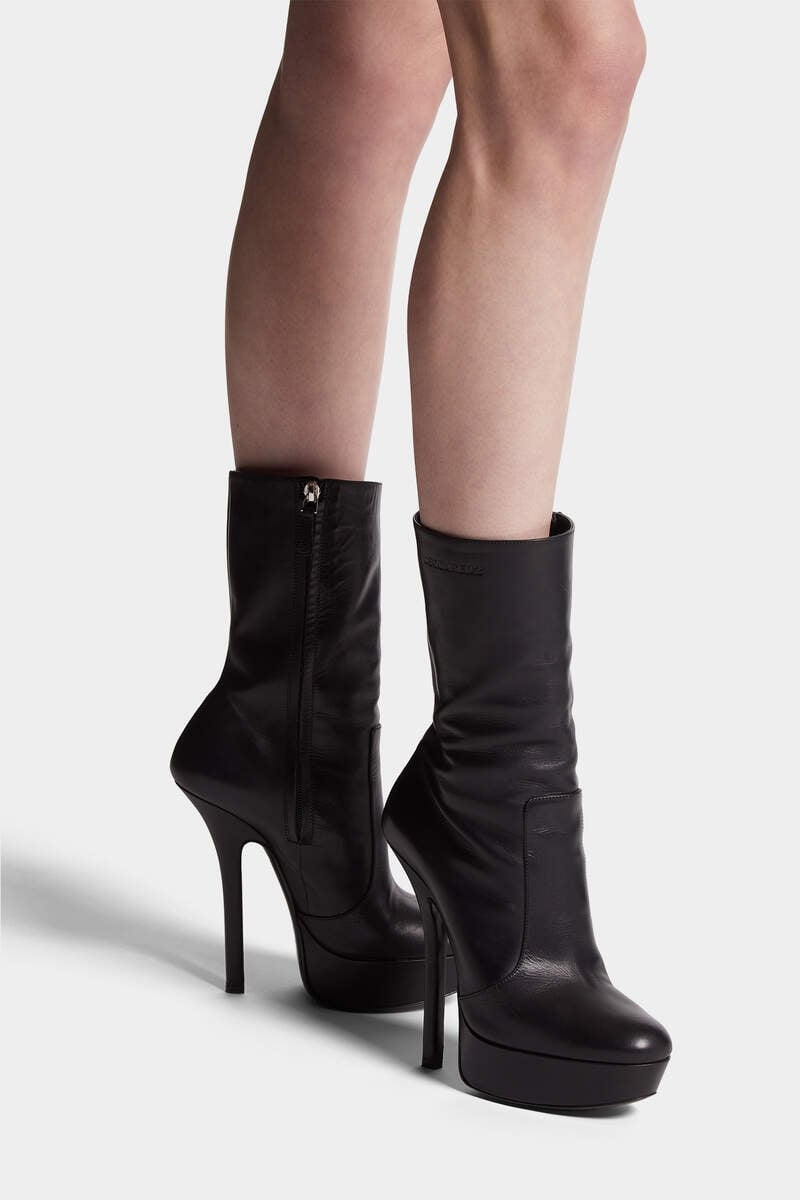 DEANDAY HEELED LEATHER ANKLE BOOTS - 6
