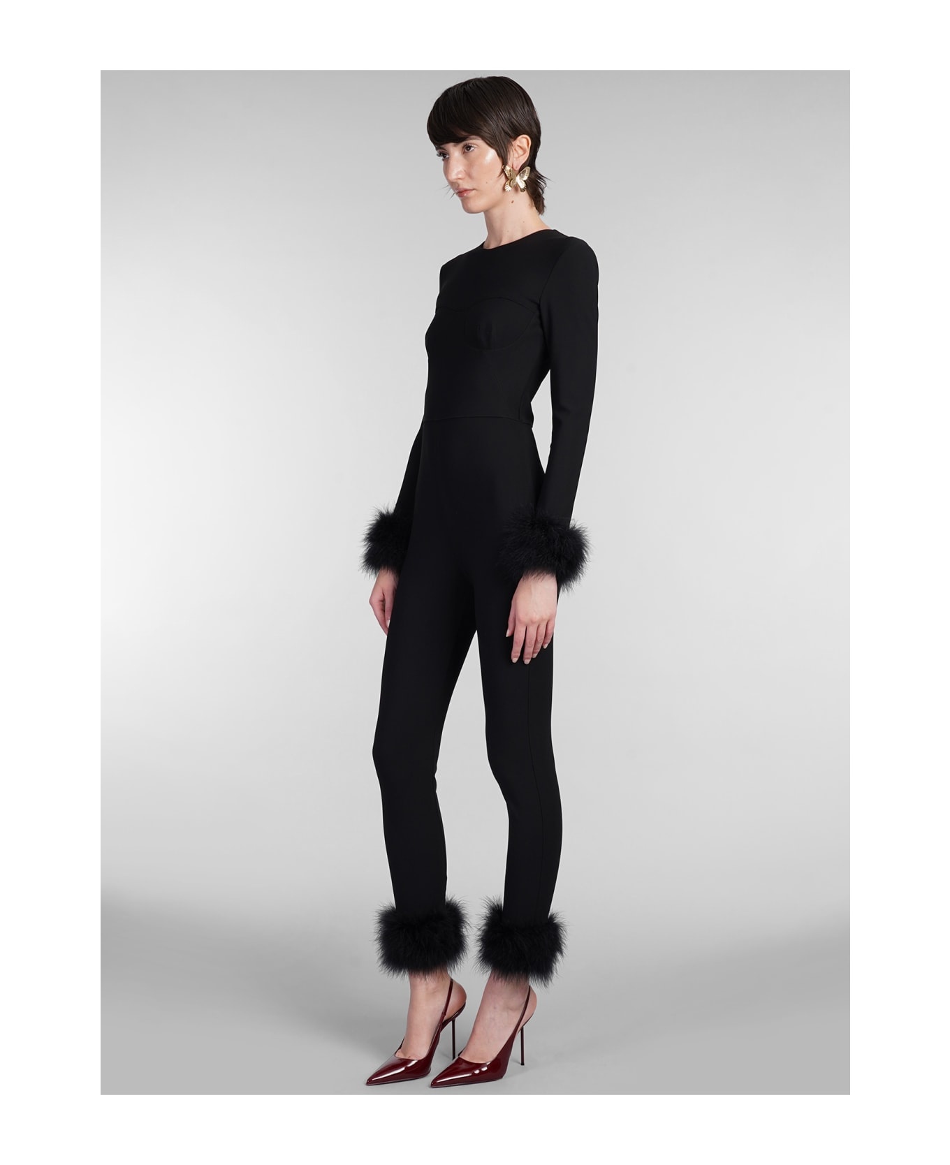 Jumpsuit In Black Viscose - 4