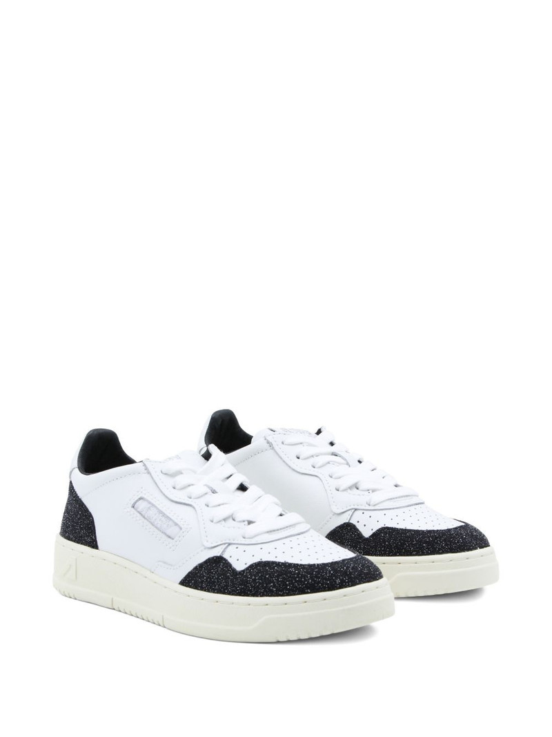 AUTRY glitter-panel sneakers outlook