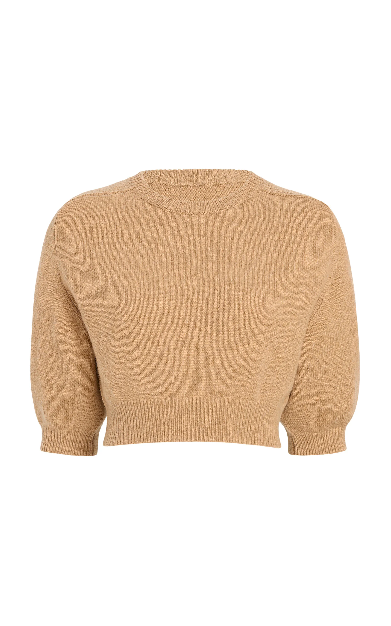 Lorelai Cropped Wool-Cashmere Sweater neutral - 1