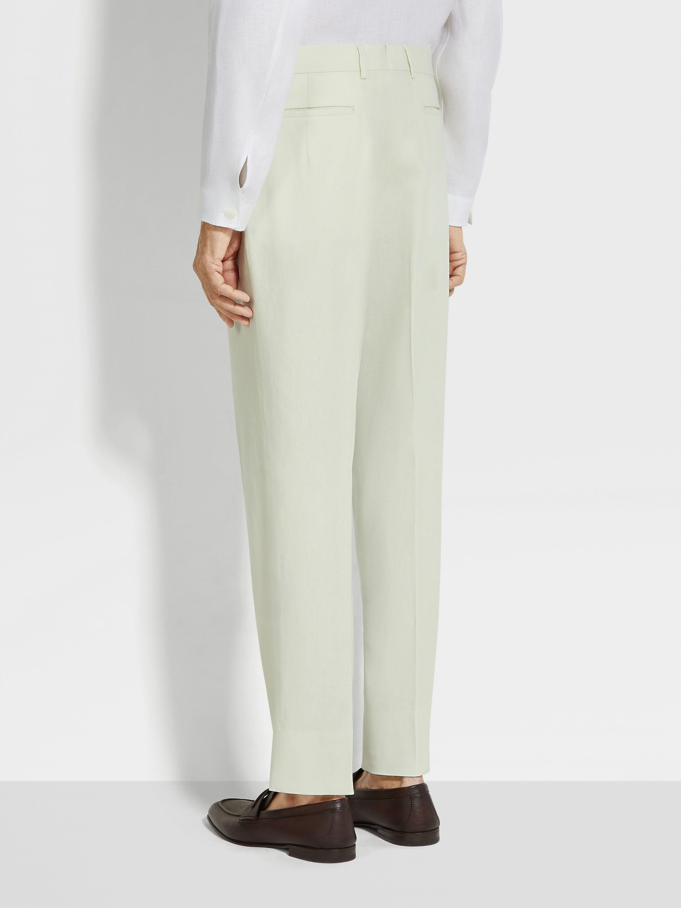 LIGHT YELLOW OASI LINO PANTS - 6
