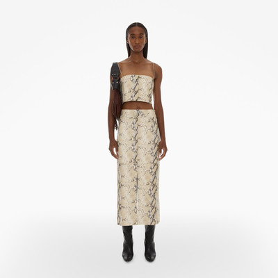 Helmut Lang PYTHON-EMBOSSED LEATHER TANK TOP outlook