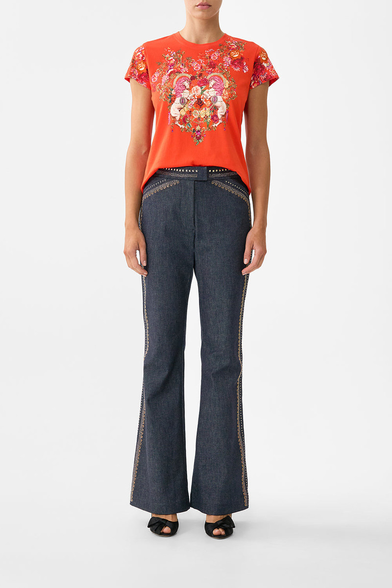 CAMILLA SLIM FIT ROUND NECK T-SHIRT outlook