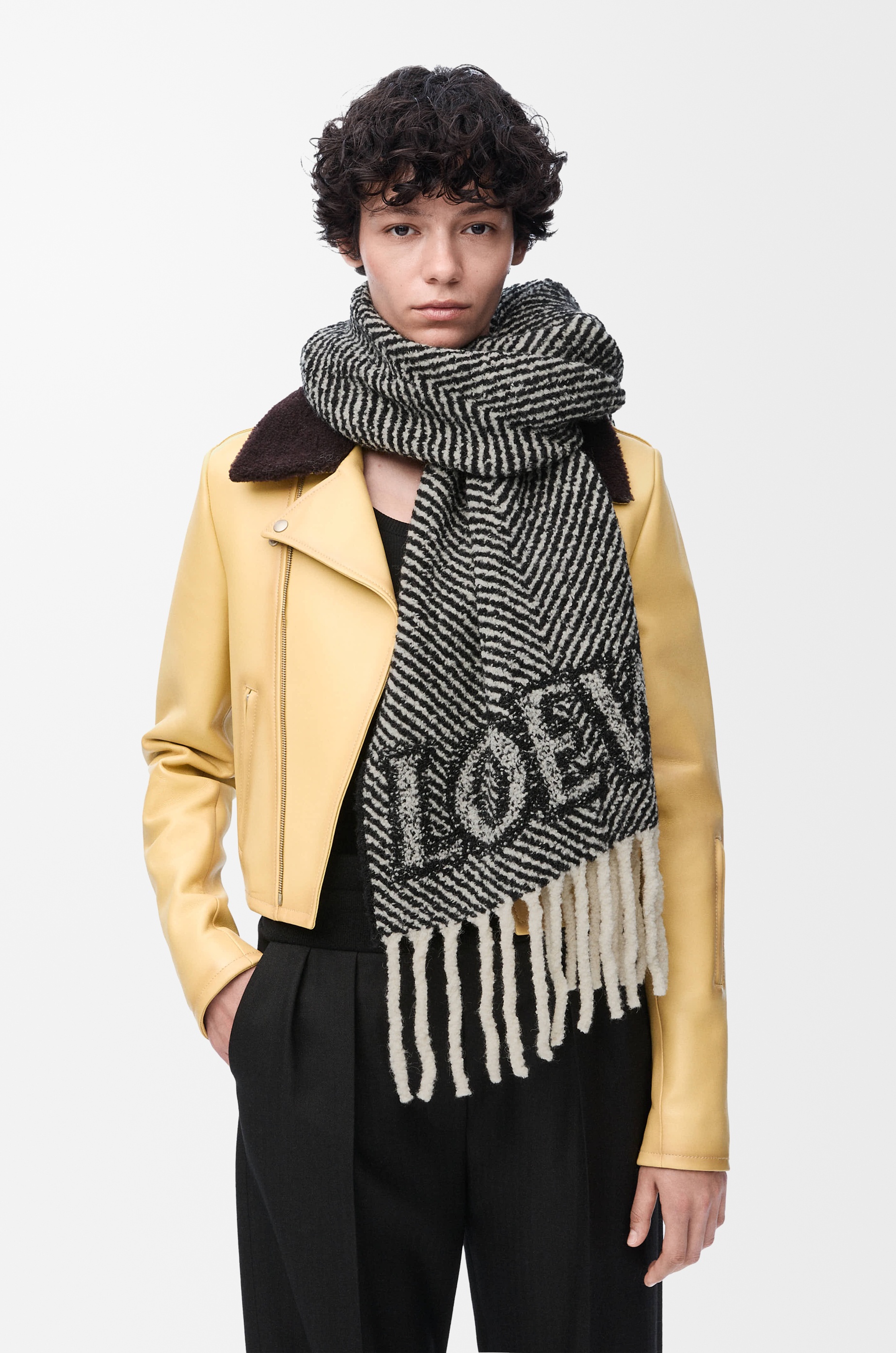 LOEWE scarf in alpaca and wool blend - 3