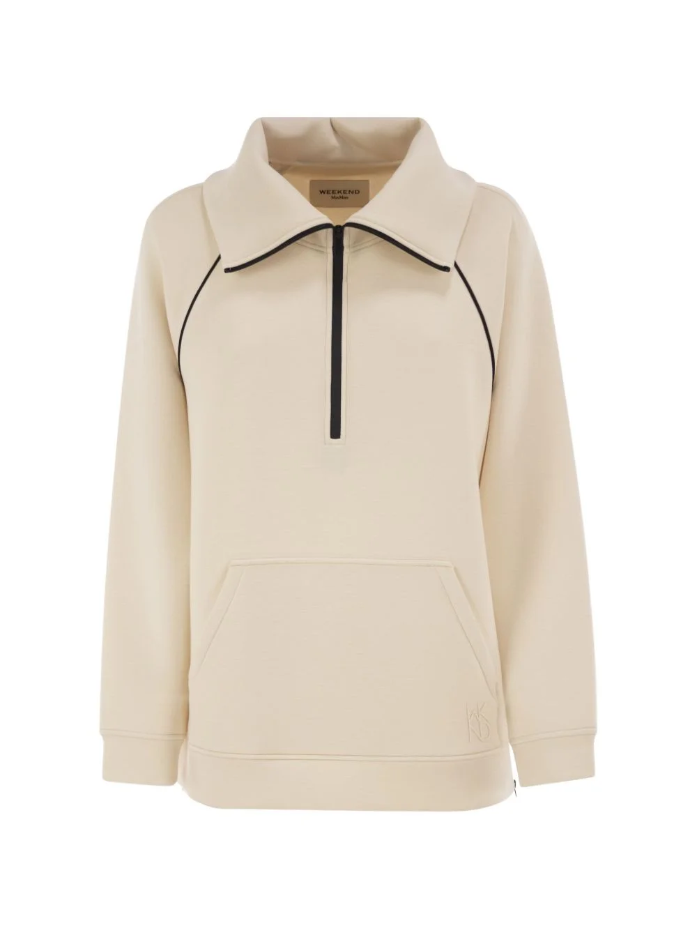 Ballata half-zip contrast-piping sweatshirt - 1
