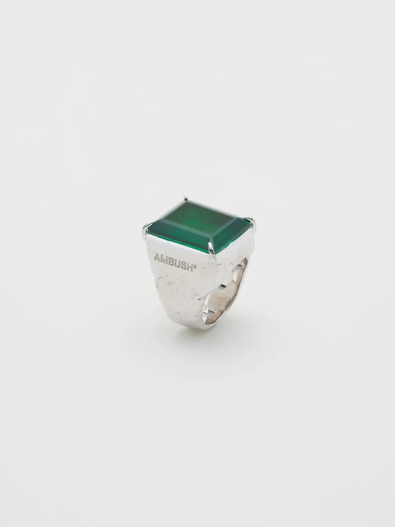 SQUARE CUT STONE RING - 1
