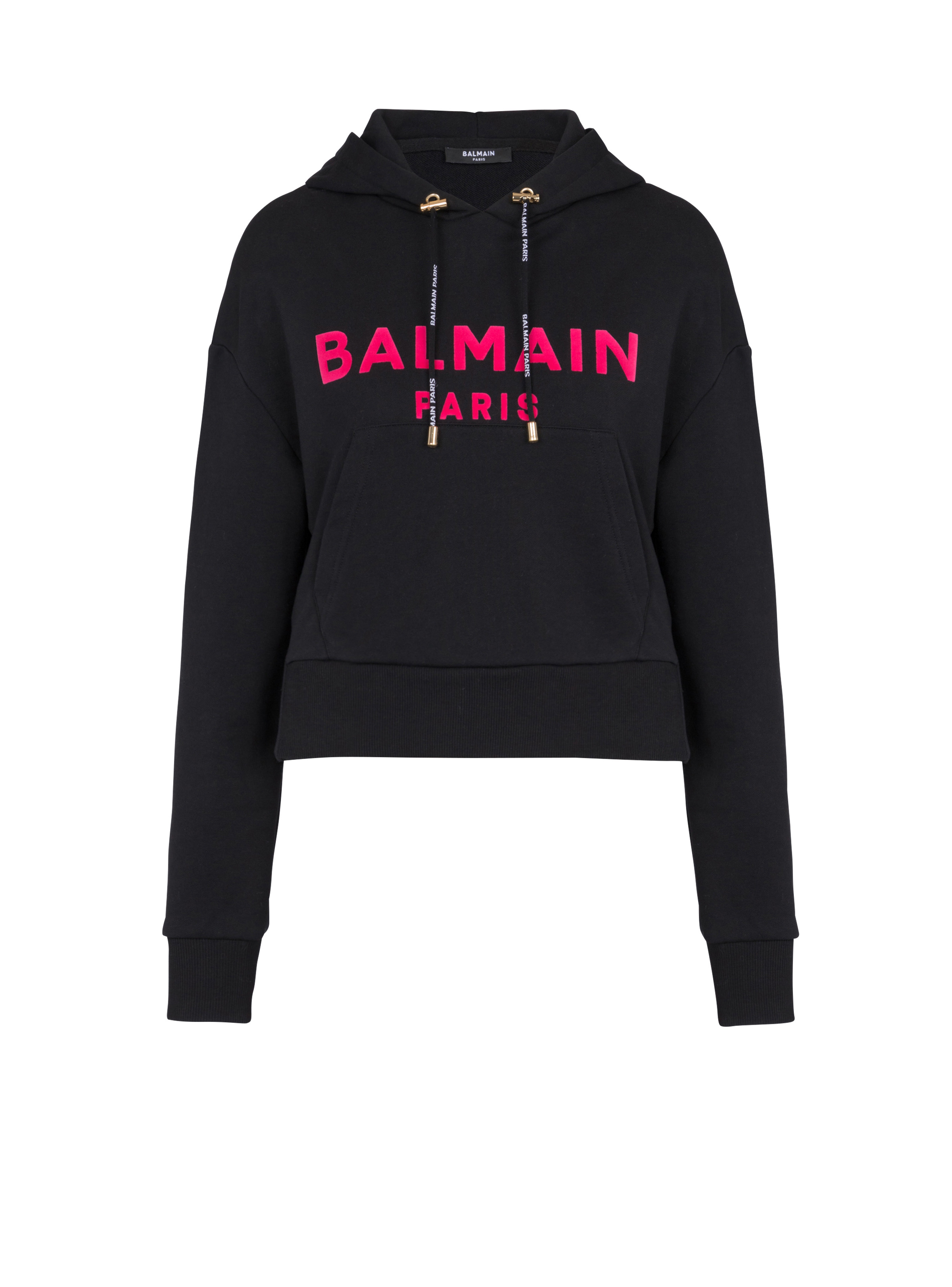 Cotton printed Balmain logo sweatshirt - 1