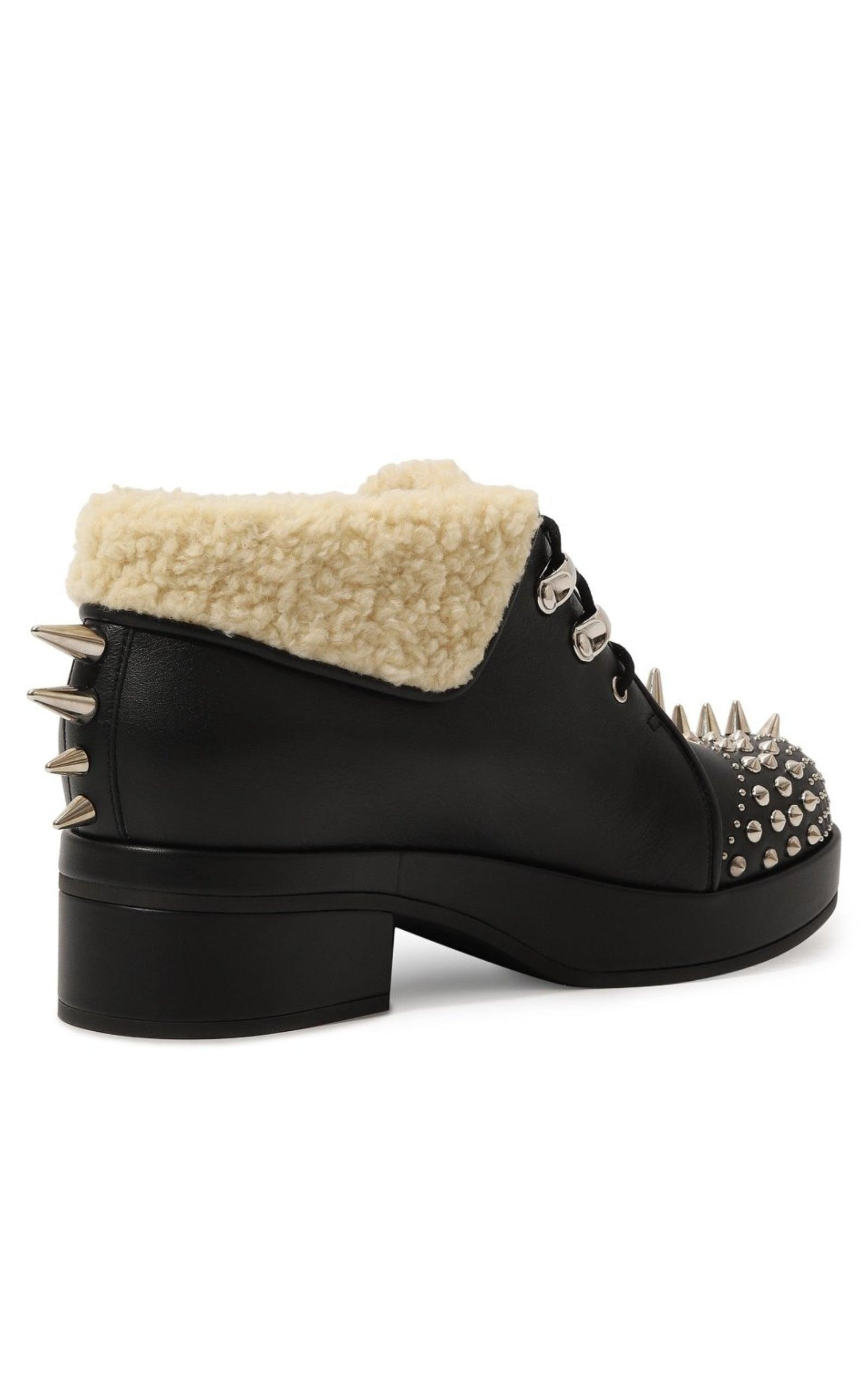 Studded Ankle Boots - 4