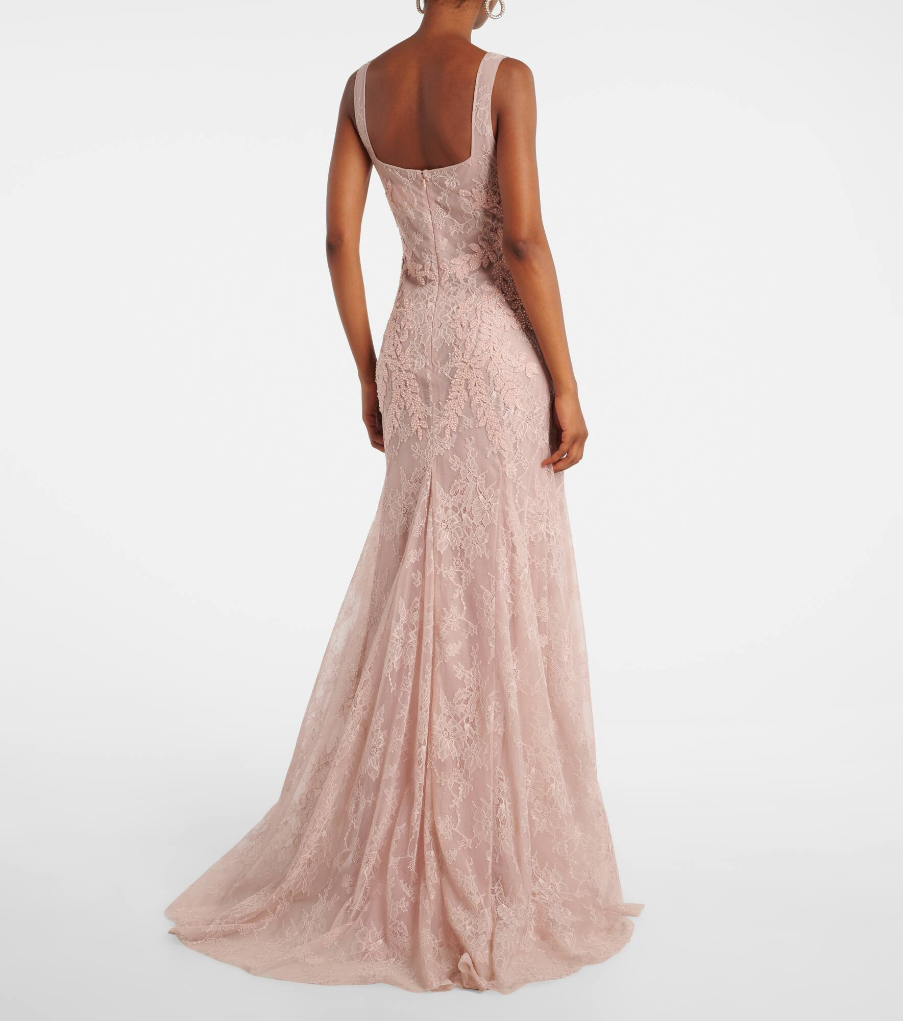 Elysia embellished lace gown - 3