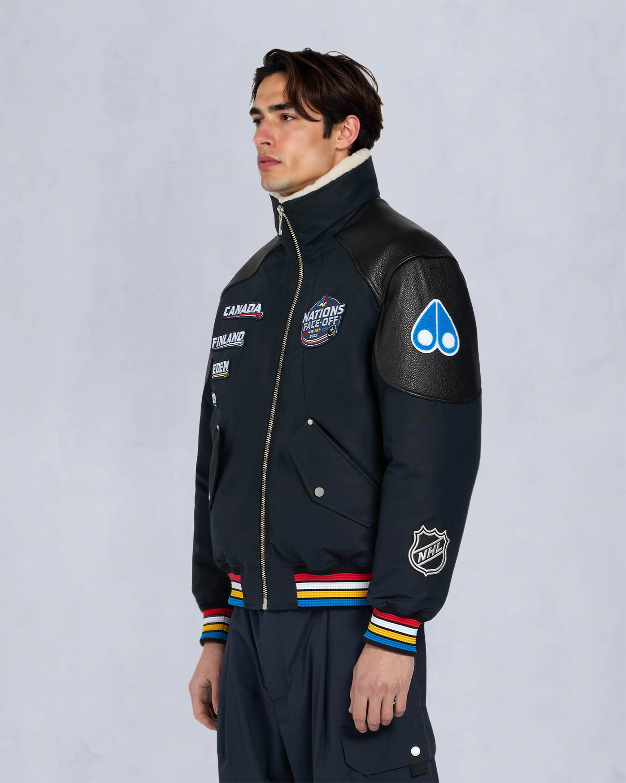 MOOSE KNUCKLES X NHL 4 NATIONS FACE-OFF BOMBER JACKET - 8