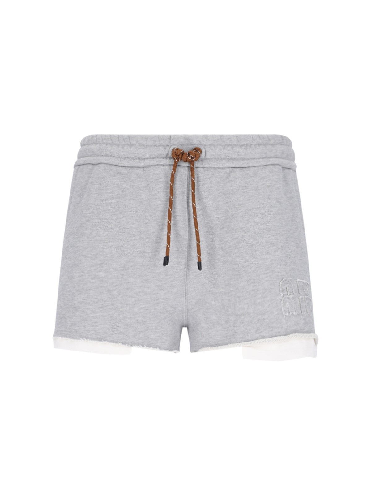 Miu Miu Women Logo Jogger Shorts - 1