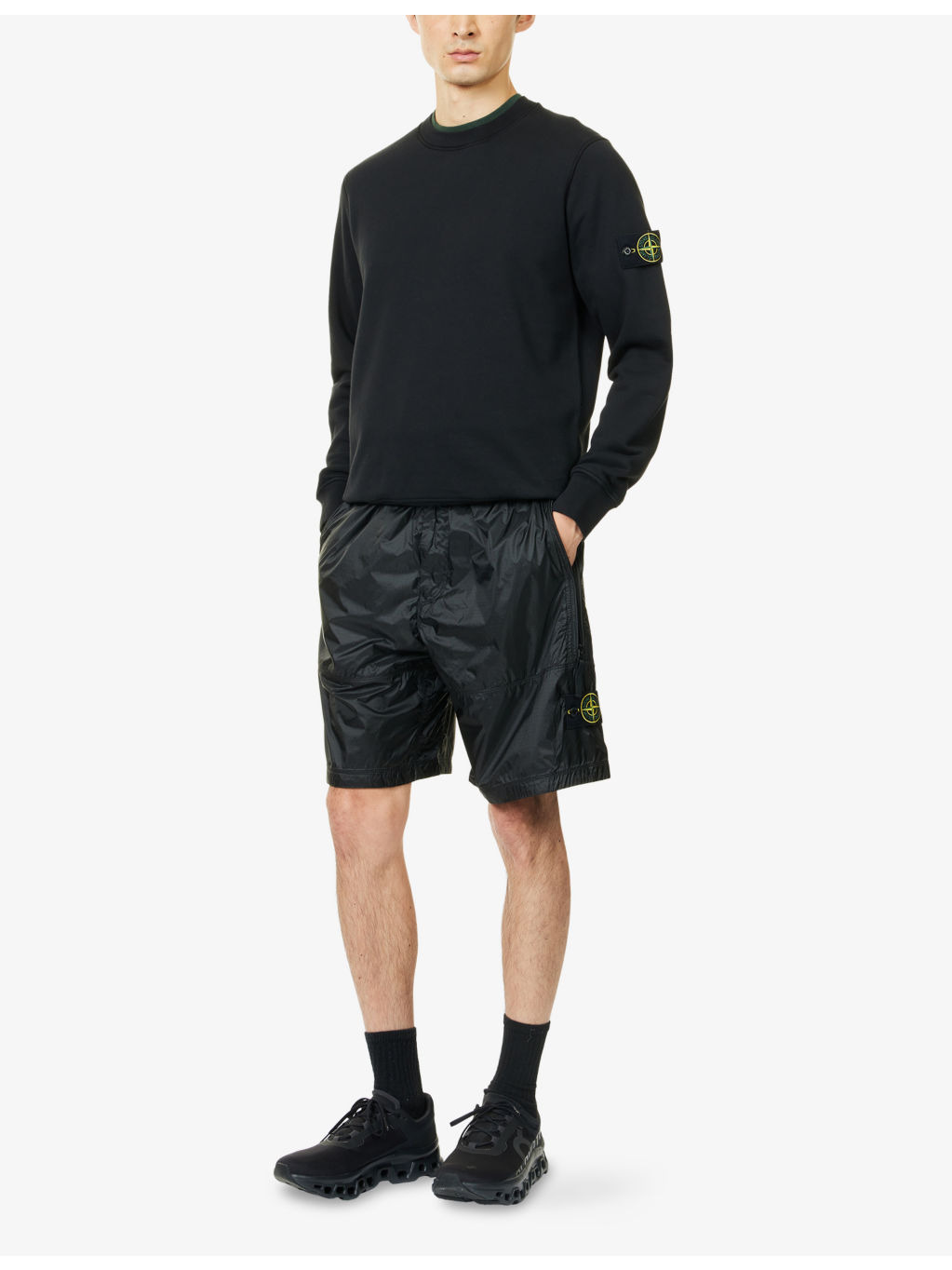 Ripstop Light Logo-Patch Shell Shorts - 2