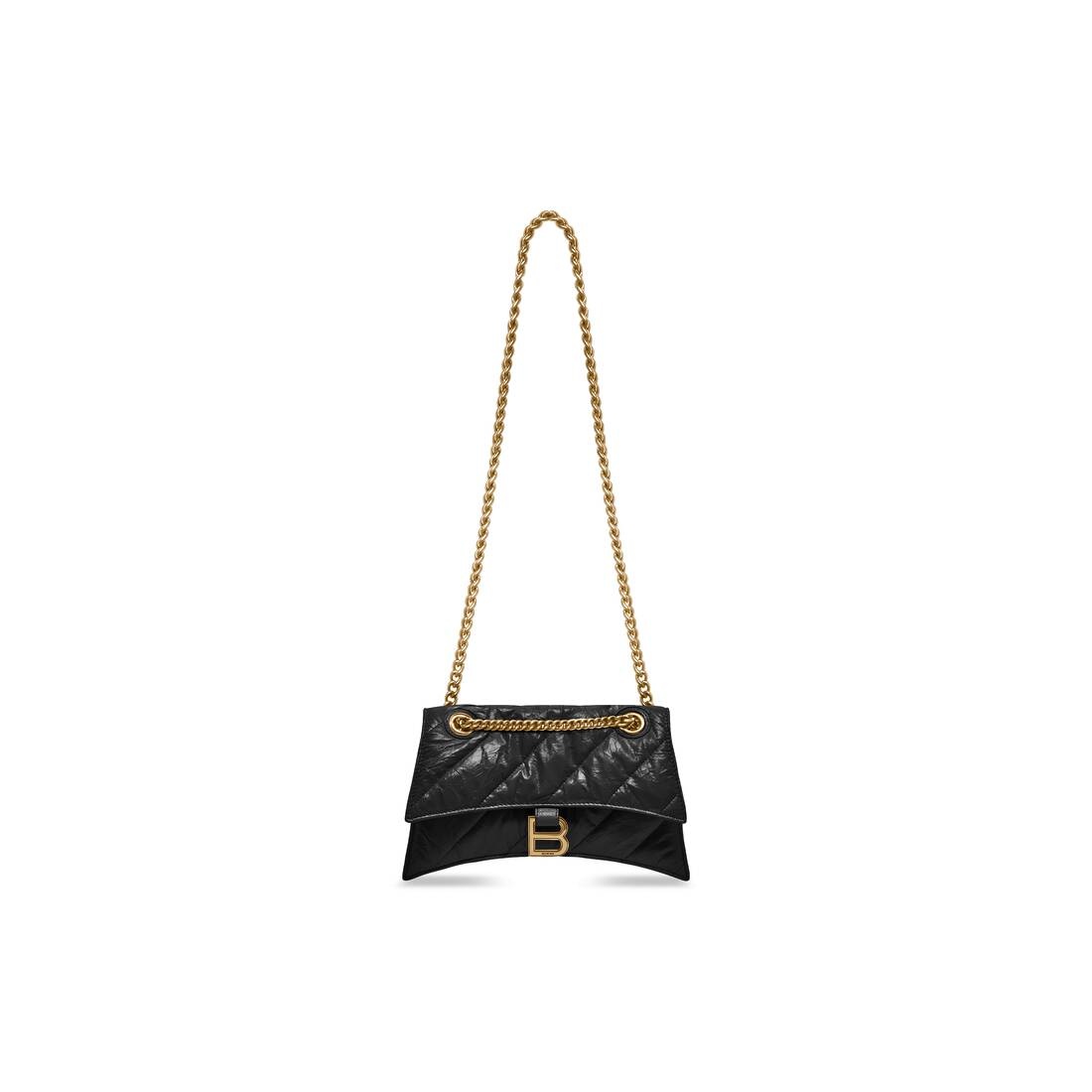 Women's Crush Small Chain Bag Quilted  in Black - 8