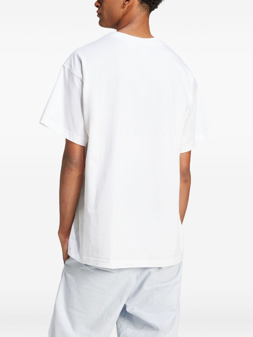 small-logo cotton T-shirt - 4