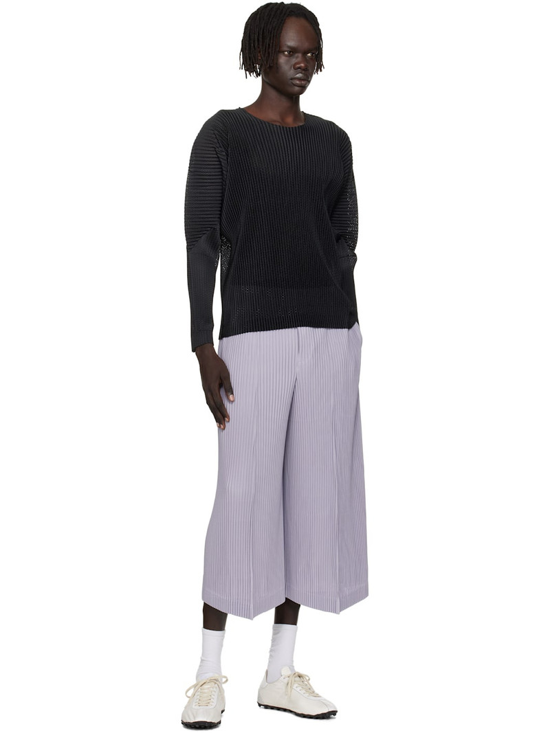 ISSEY MIYAKE Black Light Mesh T-shirt outlook