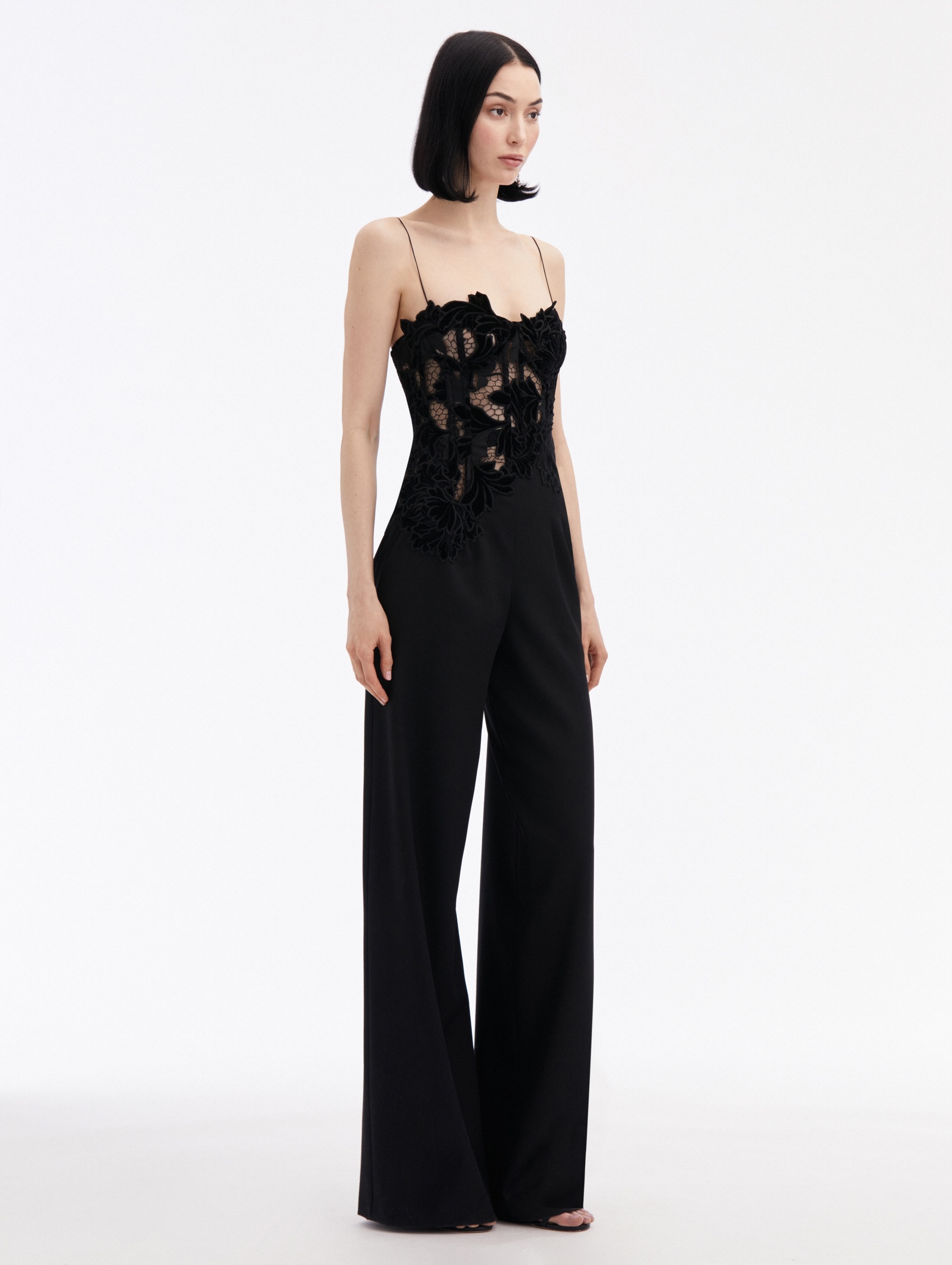 PEONY VELVET GUIPURE JUMPSUIT - 3