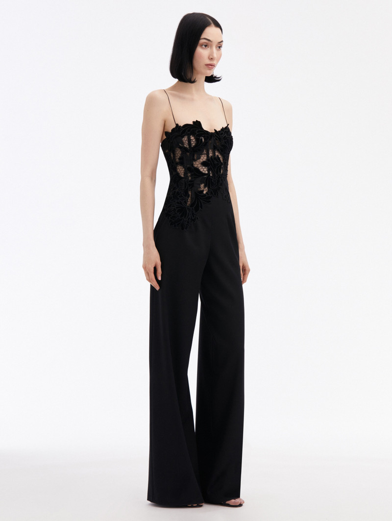 PEONY VELVET GUIPURE JUMPSUIT 3