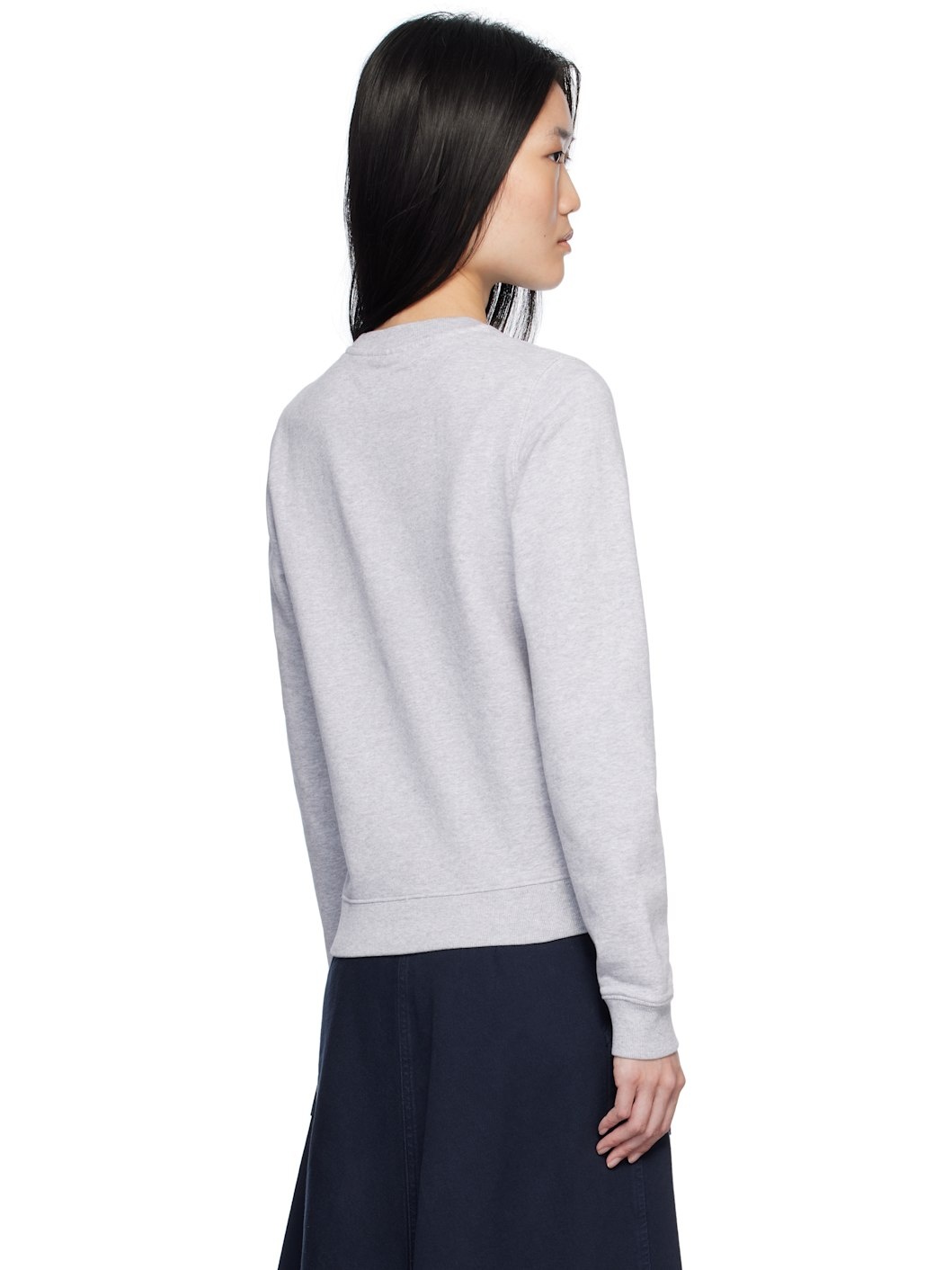 Gray Fox Head Sweatshirt - 3
