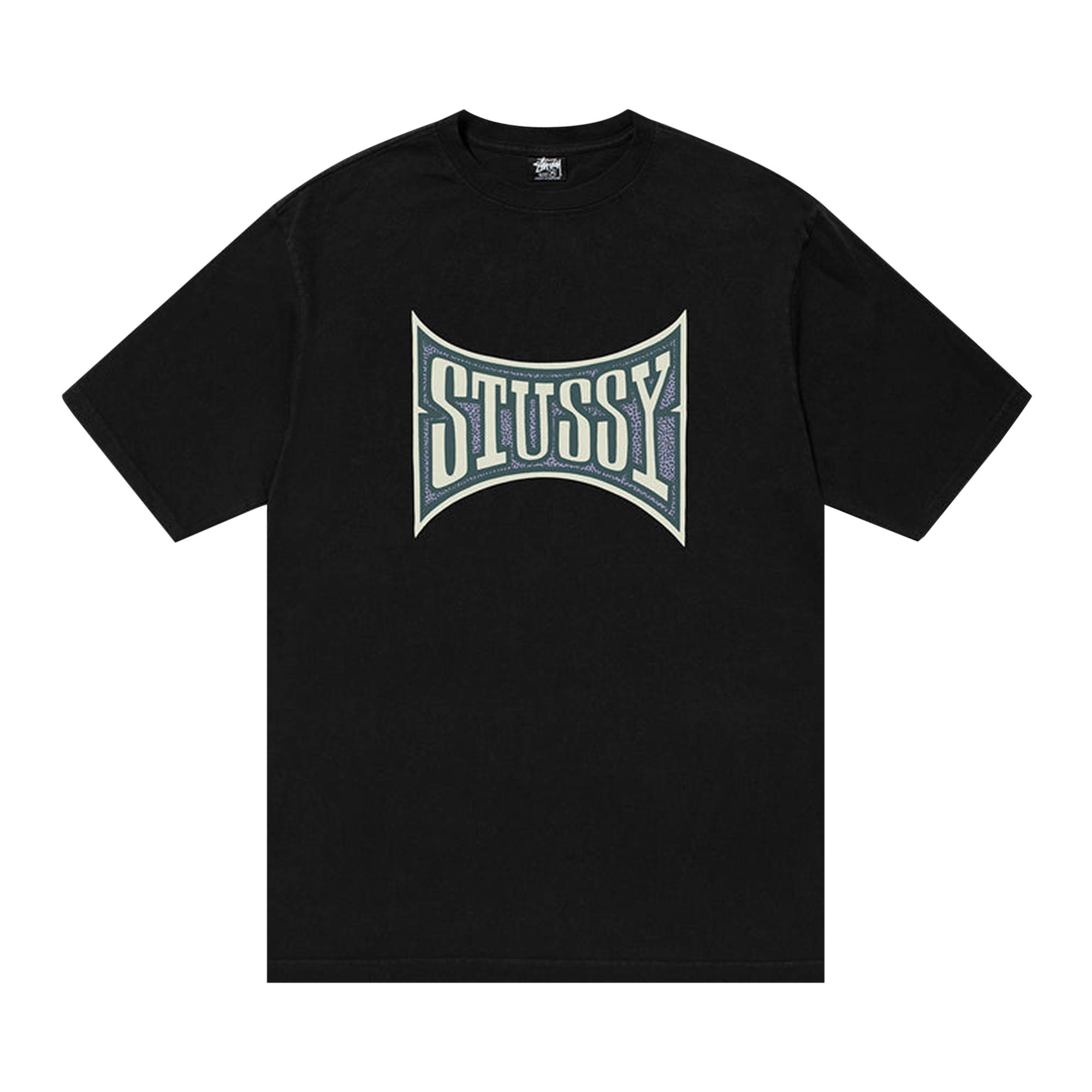 Stussy Champion Pigment Dyed Tee 'Black' - 1