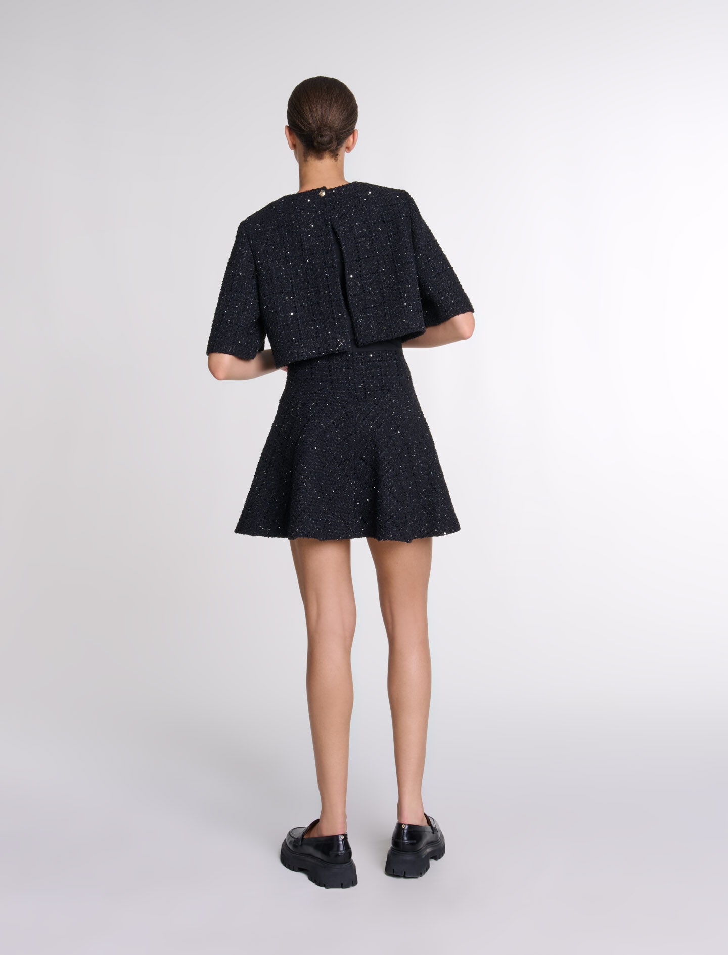 Tweed 2-in-1 short dress - 4