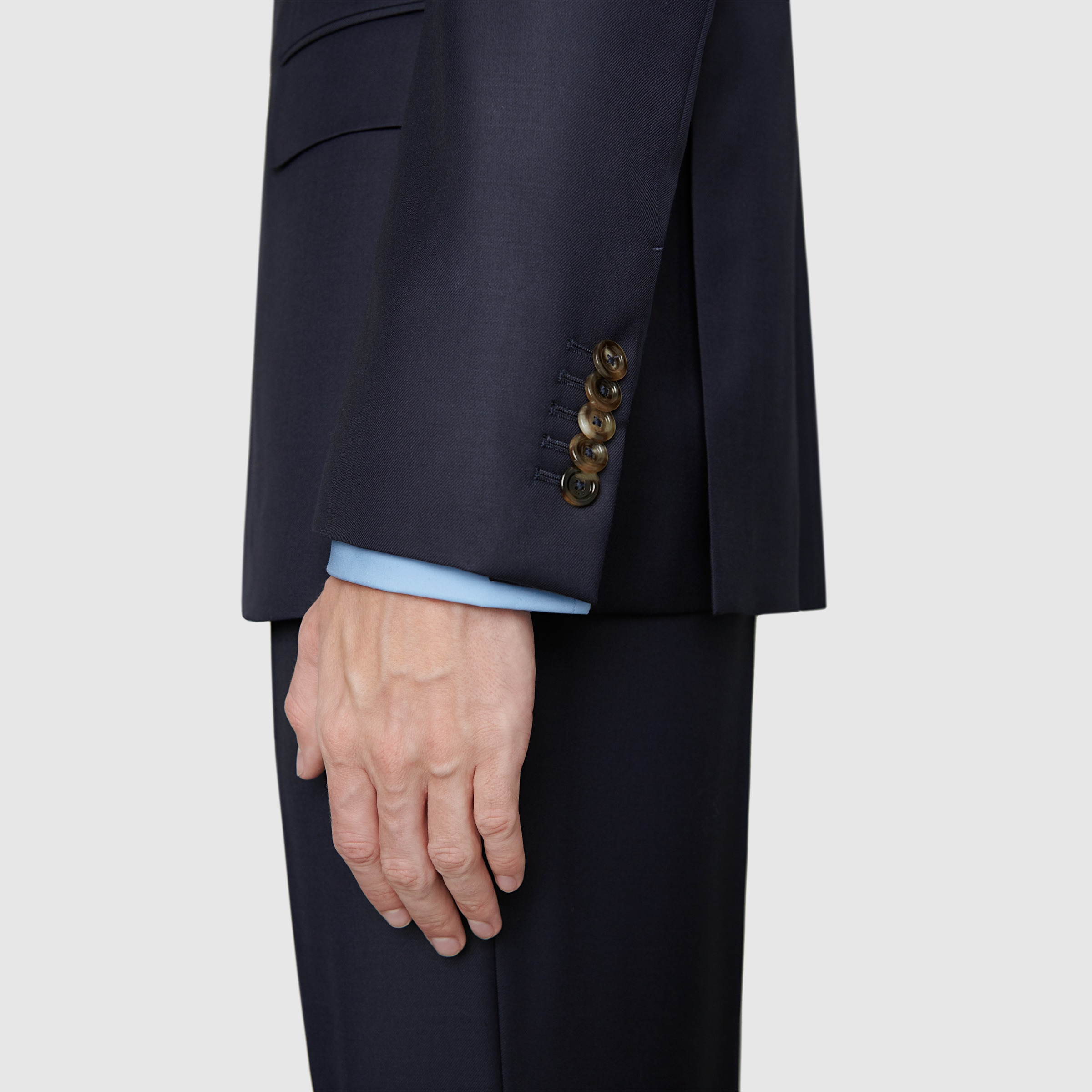 Straight fit wool suit - 12