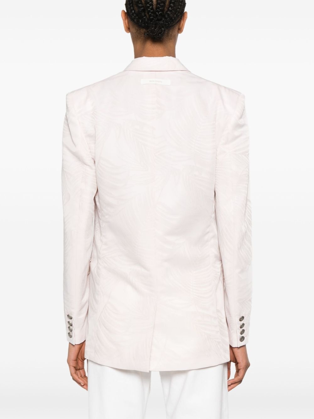 Palms-jacquard blazer - 4