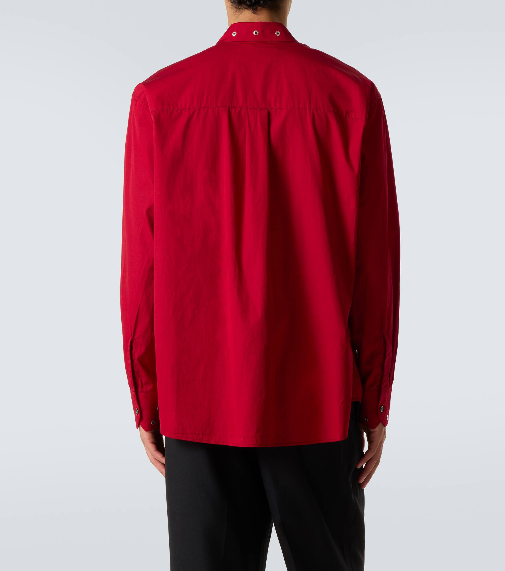 Above embellished cotton poplin shirt - 4
