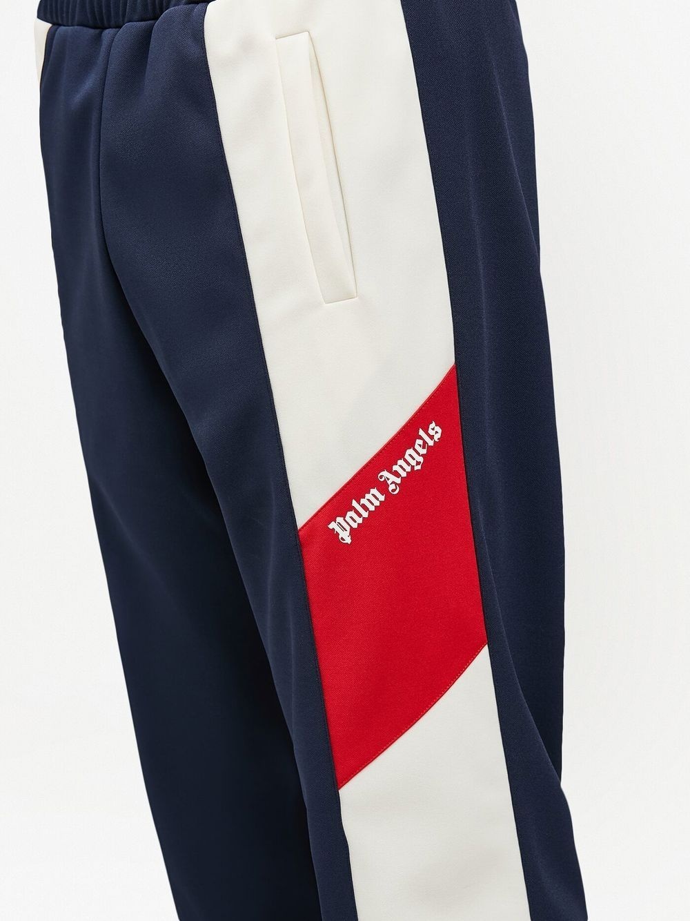 V COLORBLOCK TRACK PANTS NAVY BLUE WHIT - 5