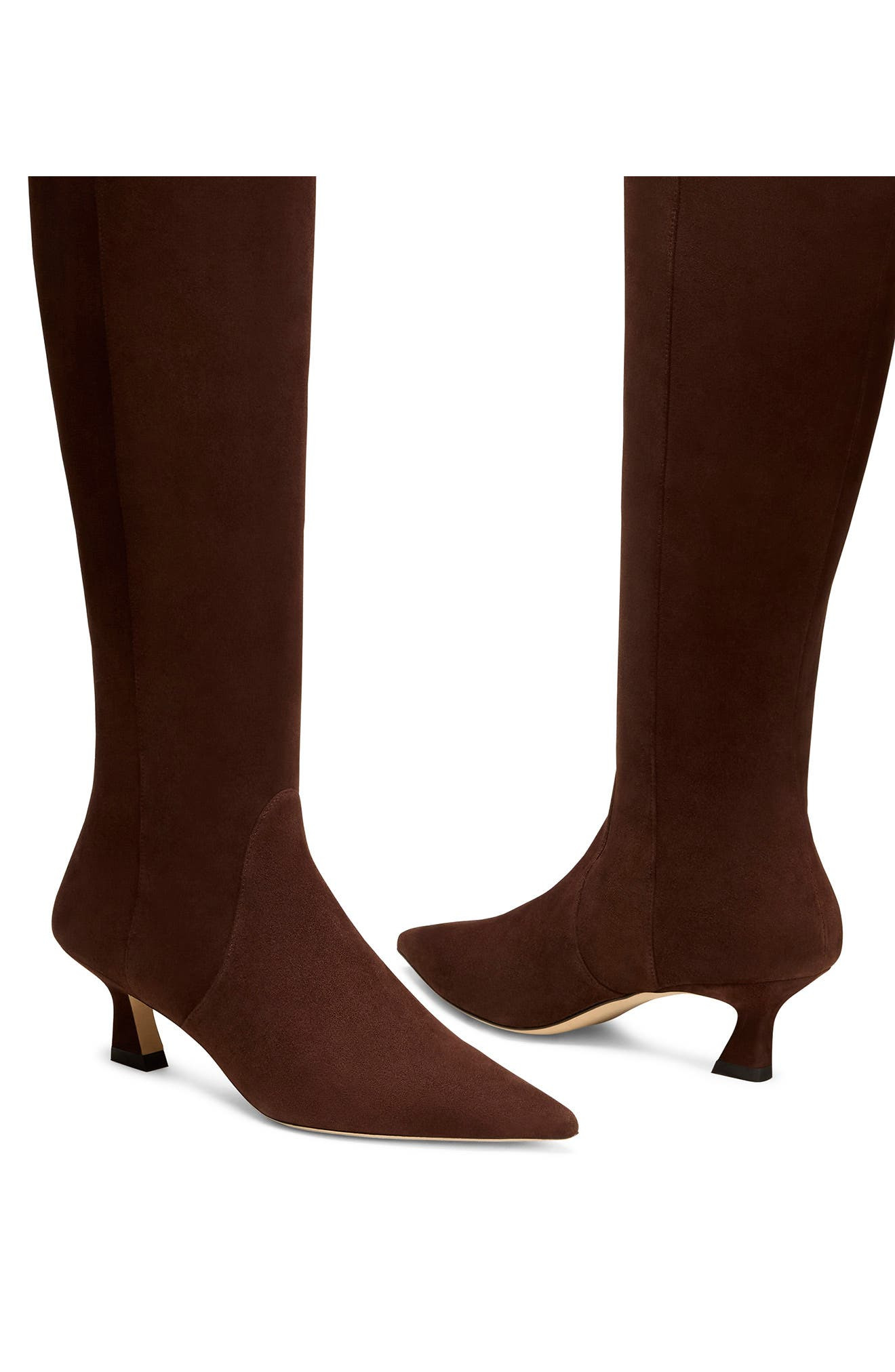 Stuart Weitzman Vinnie Zip Boot 50 in Walnut at Nordstrom - 4