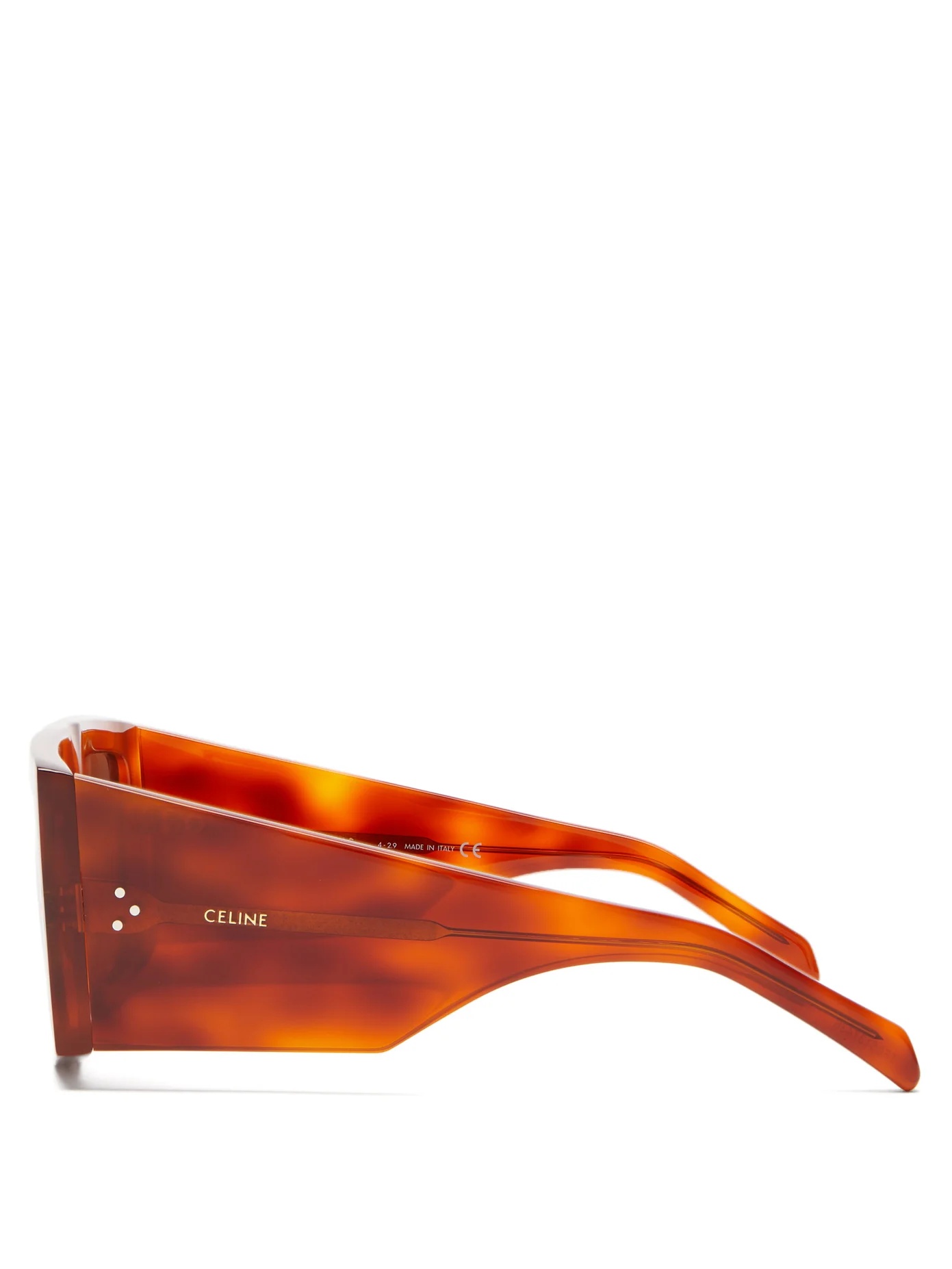 Flat-top square acetate sunglasses - 4