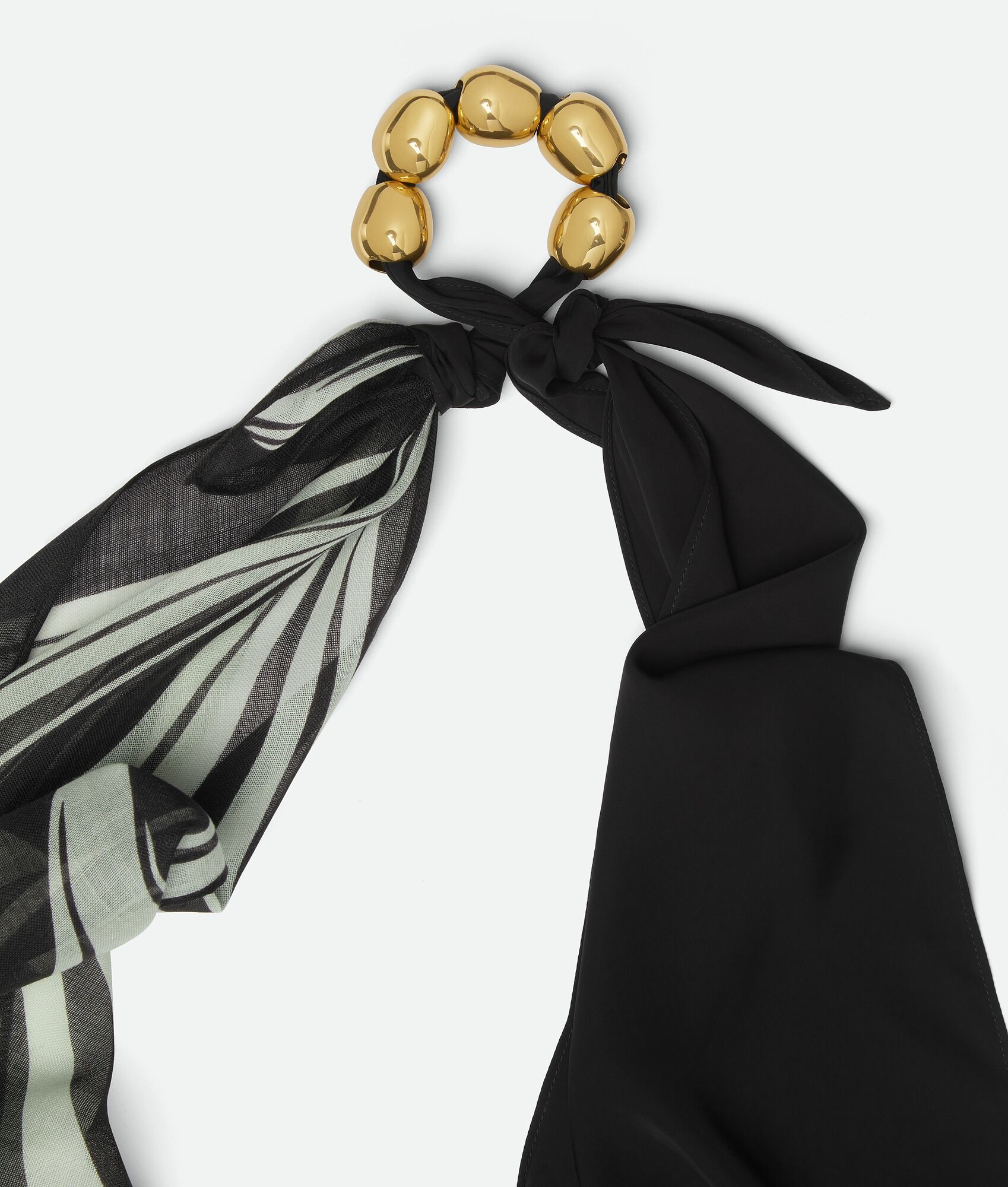 Printed Wool Beads Scarf - 3