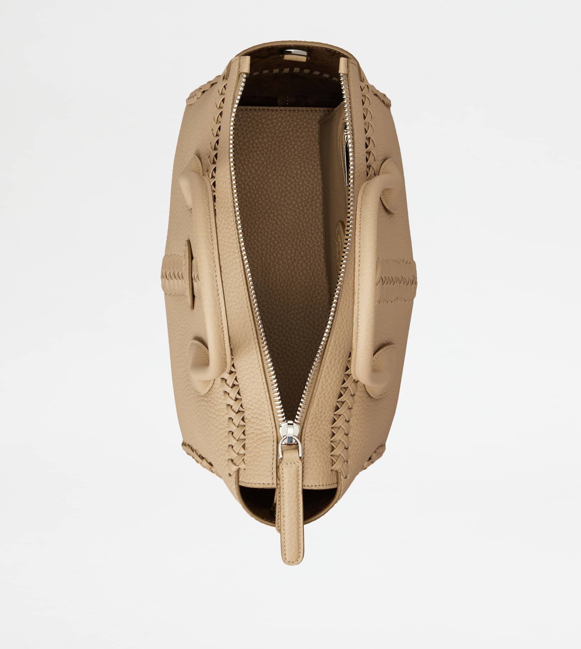 TOD'S DI BAG IN LEATHER SMALL - BEIGE - 4