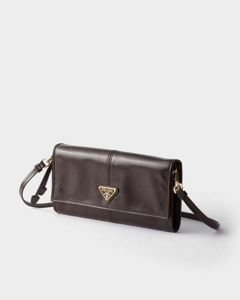 Prada Leather wallet with shoulder strap outlook