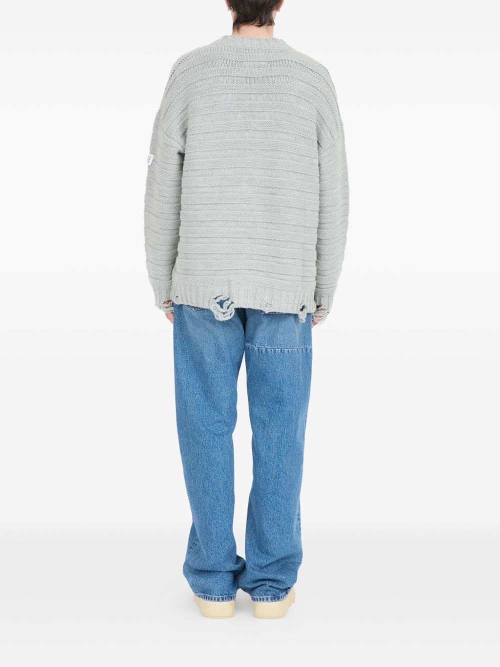 ribbed button-up cardigan - 6
