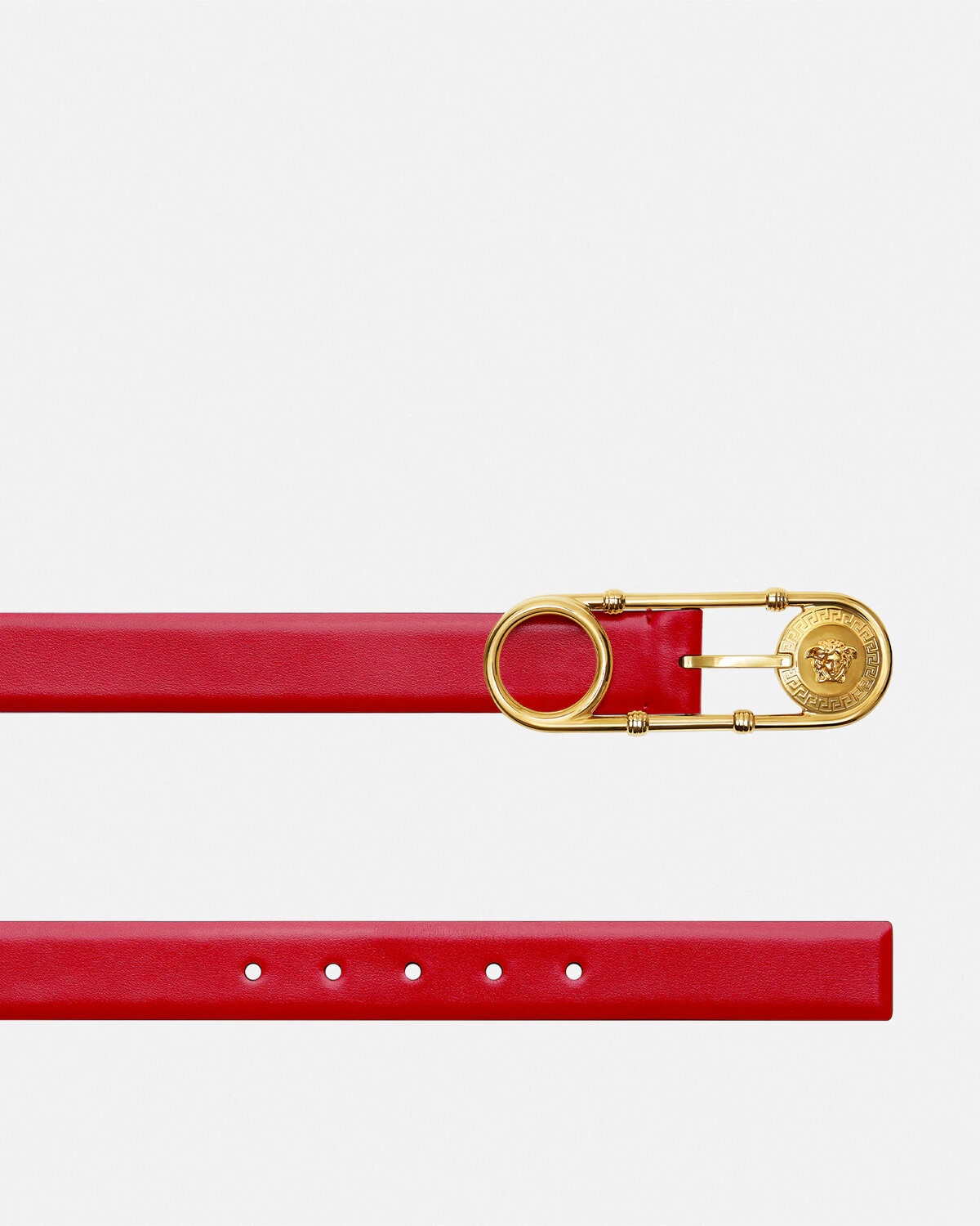 Safety Pin Leather Belt 3 cm - 2