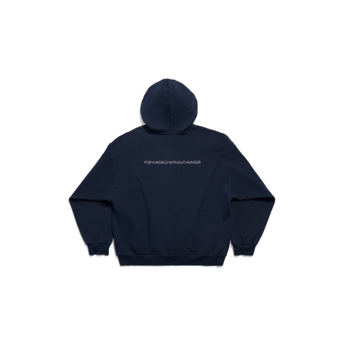 BALENCIAGA Wfp Zip-up Hoodie Medium Fit in Dark Blue/white