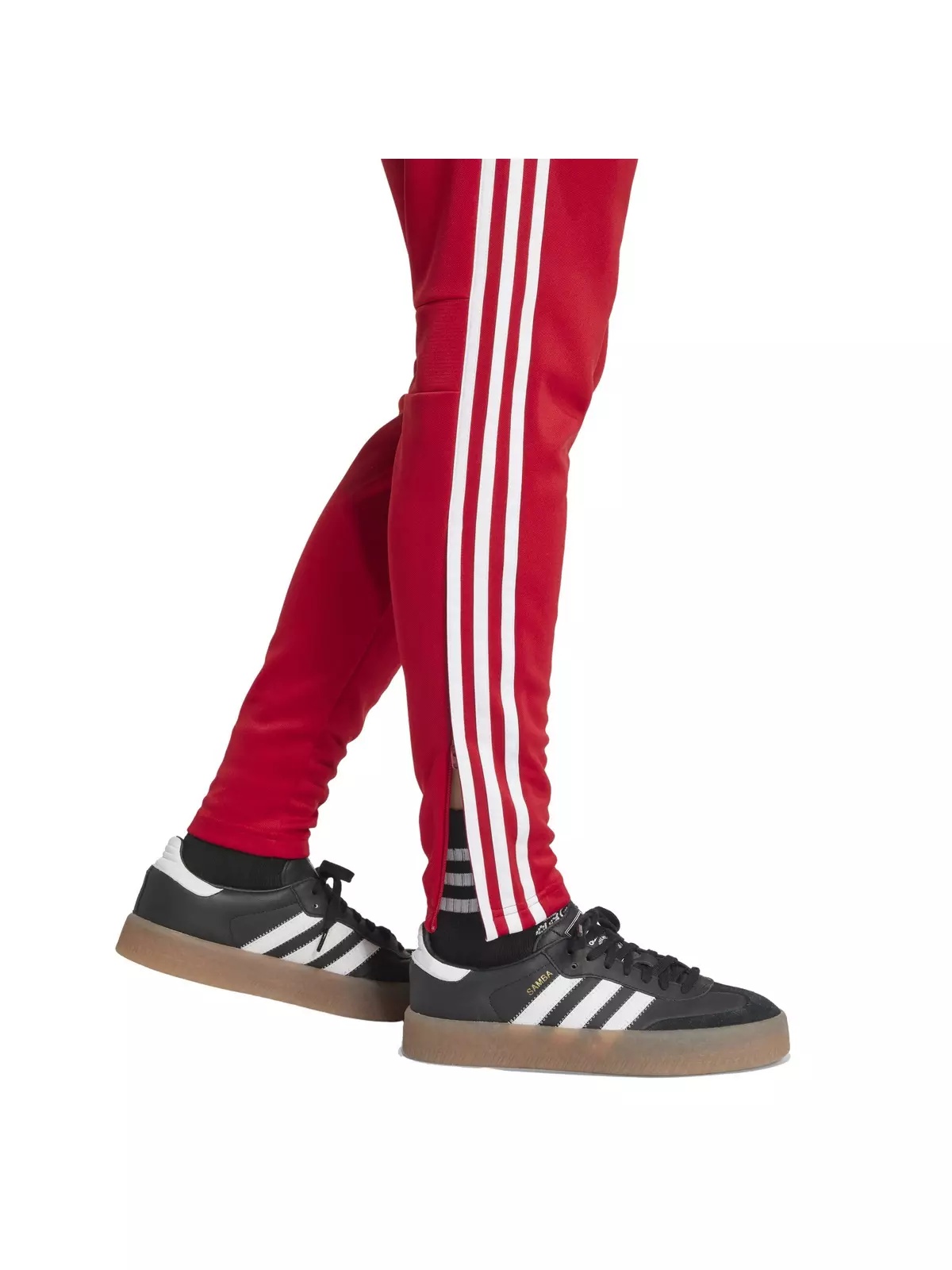 Women's Tiro 25 Essentials Training Tracksuit Bottoms -Red/White - 4