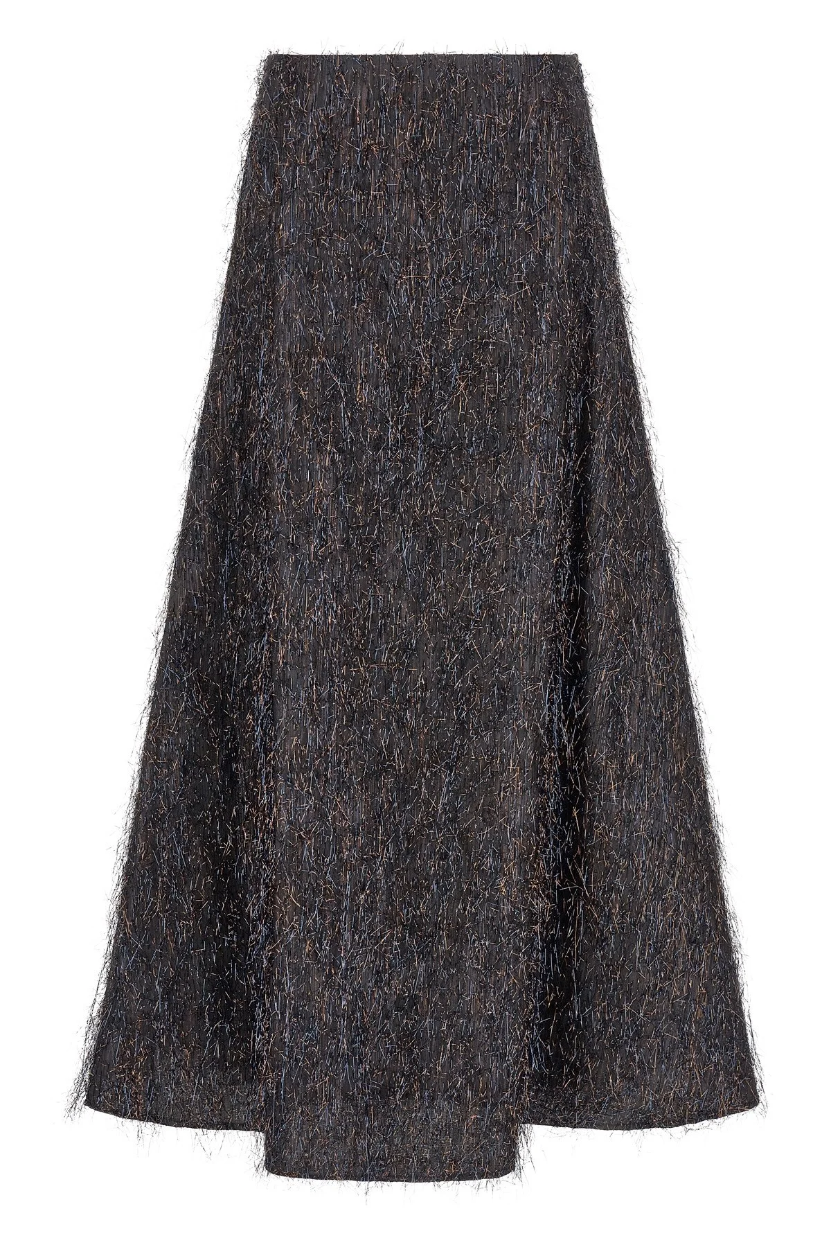 Skirt With Metallic Fringes - 1