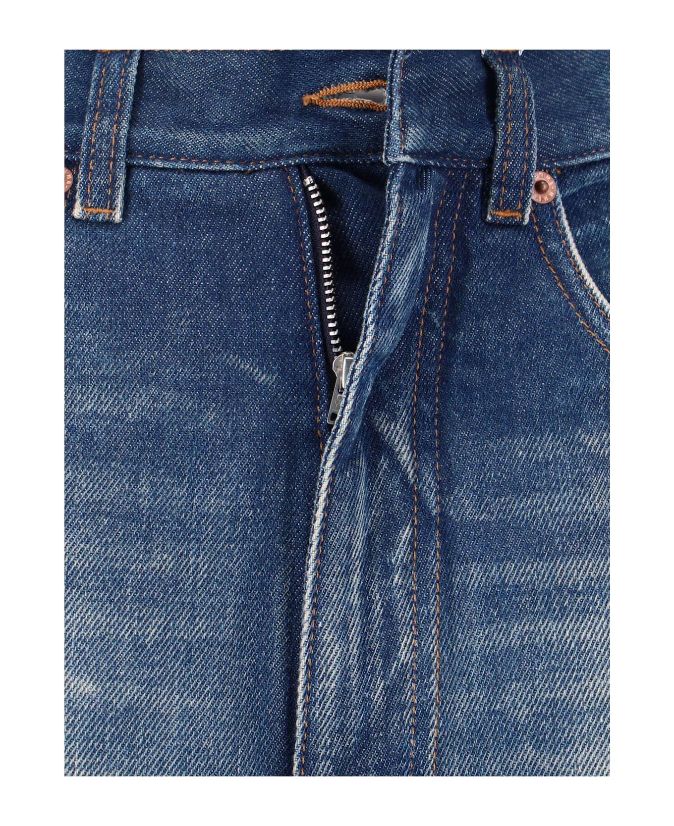 Fringed Wide Jeans - 5