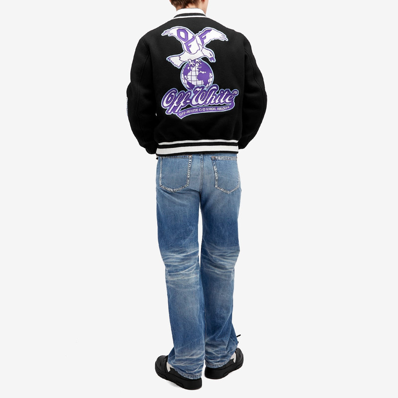 Off-White Off-White Eagle Wool  Varsity Jacket outlook