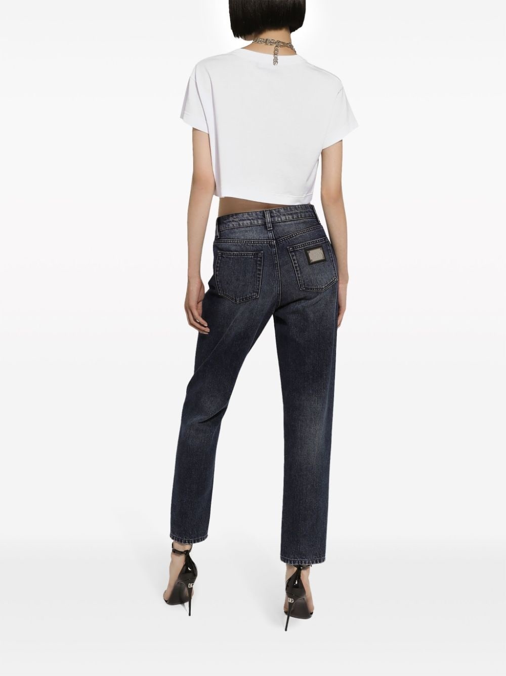 mid-rise boyfriend jeans - 4