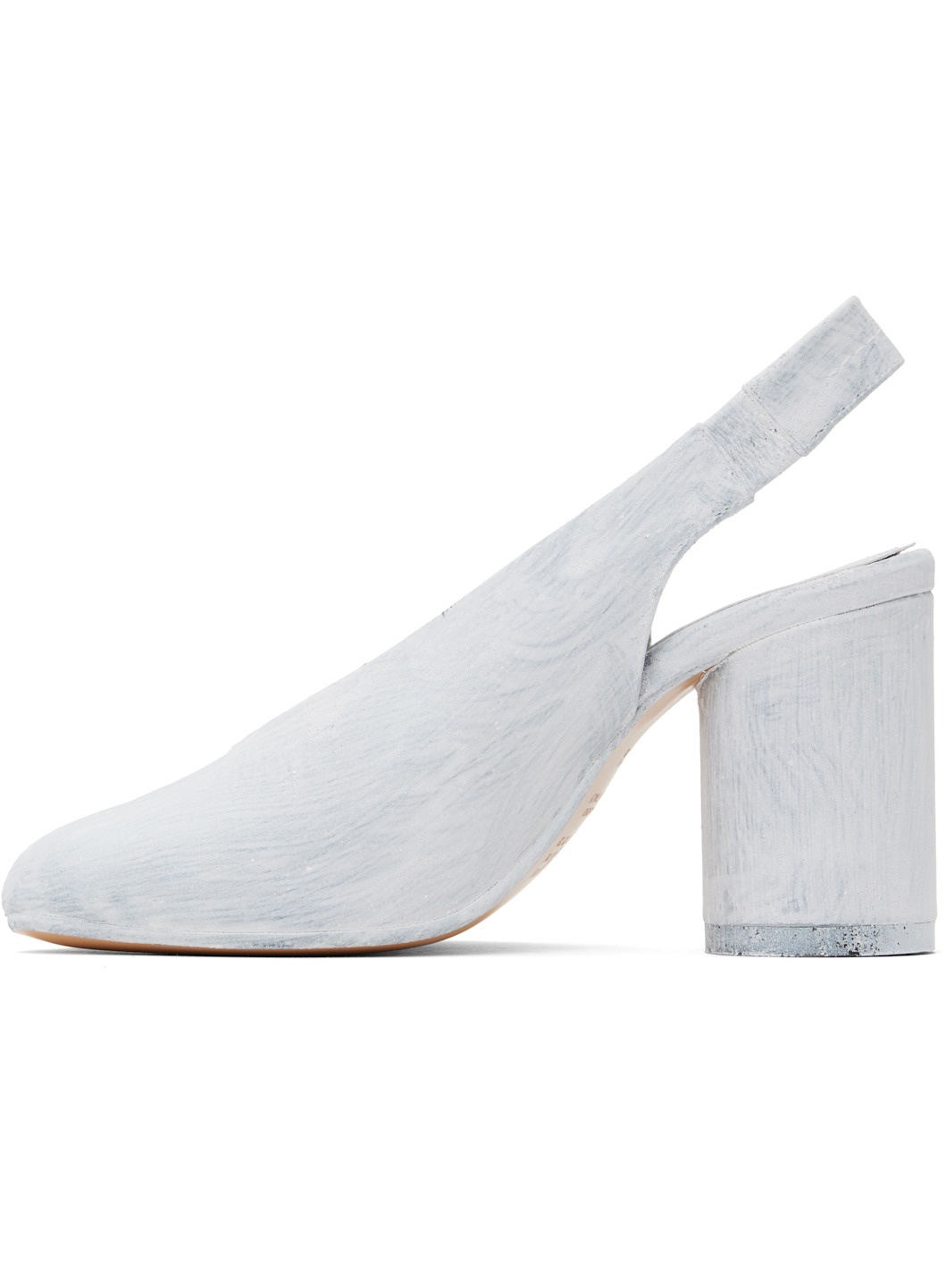 White Painted Anatomic Heeled Sandals - 3