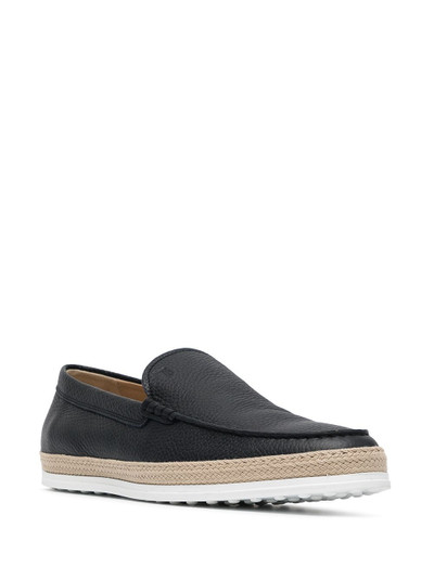 Tod's flat pebbled-sole espadrilles outlook