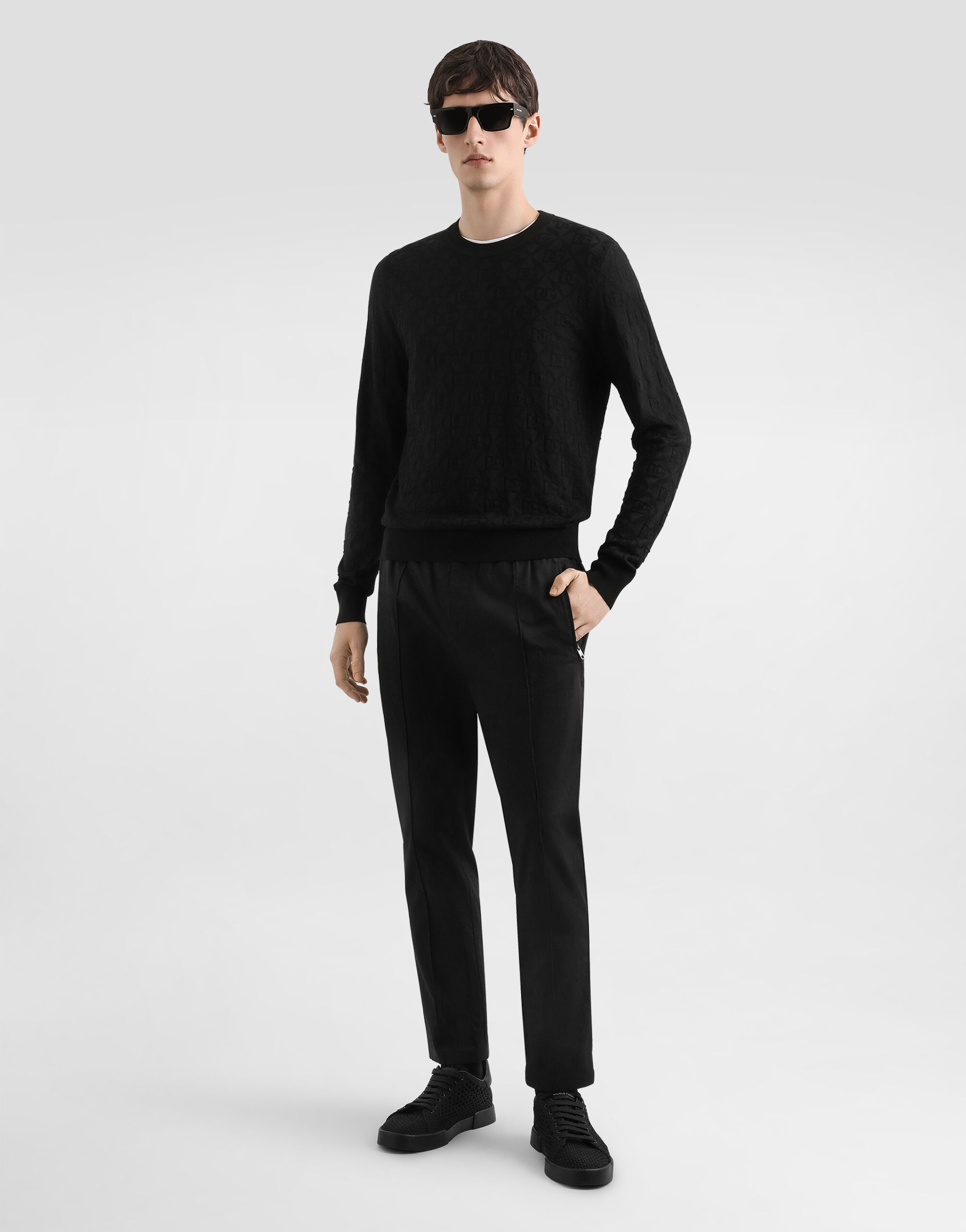 Silk crewneck pullover - 2