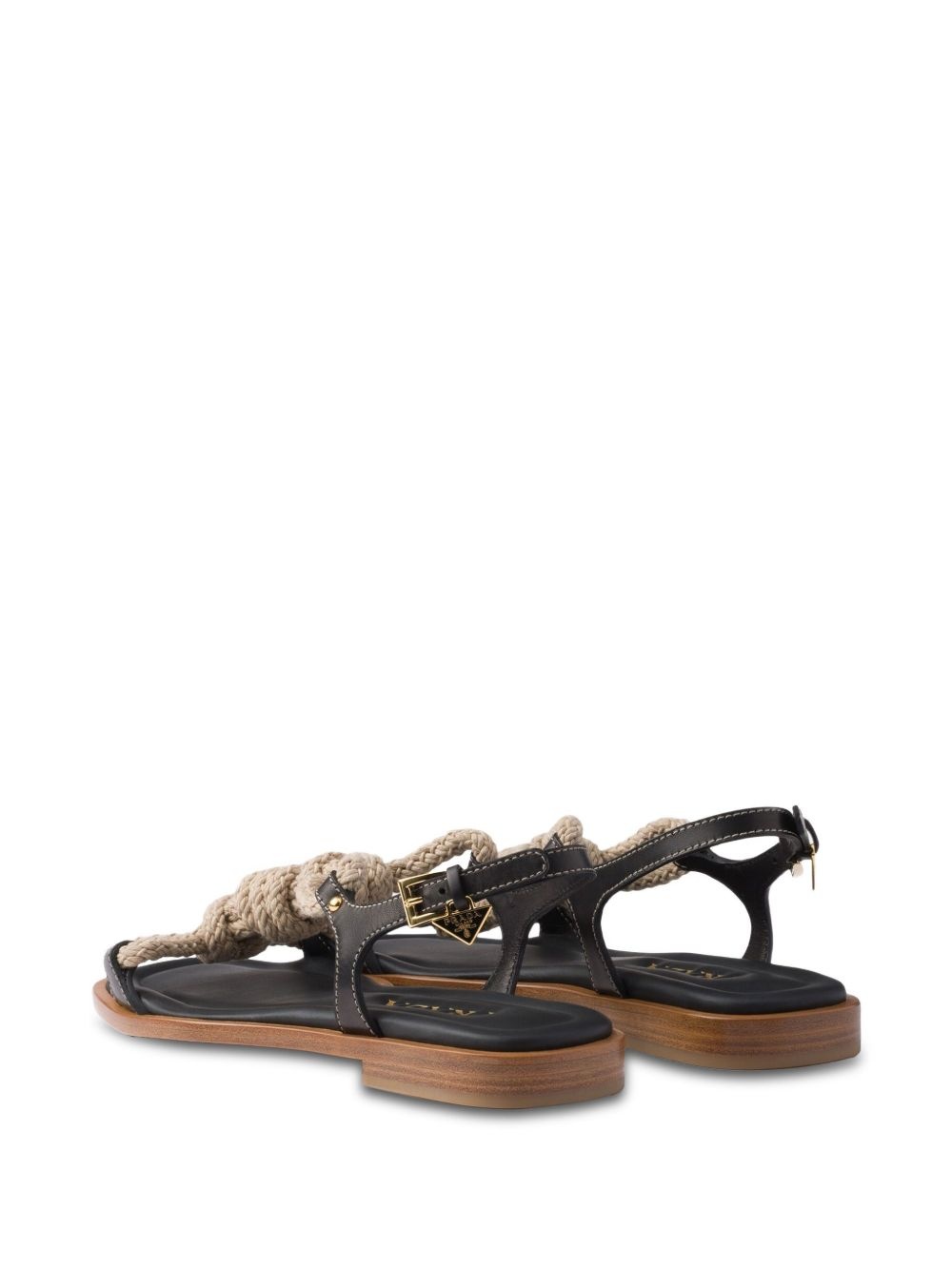 knotted rope-detail sandals - 3