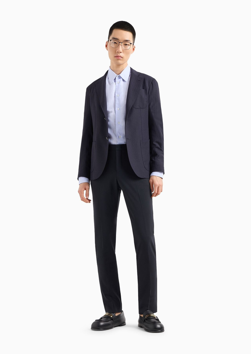 Trousers in two-way stretch virgin wool 4