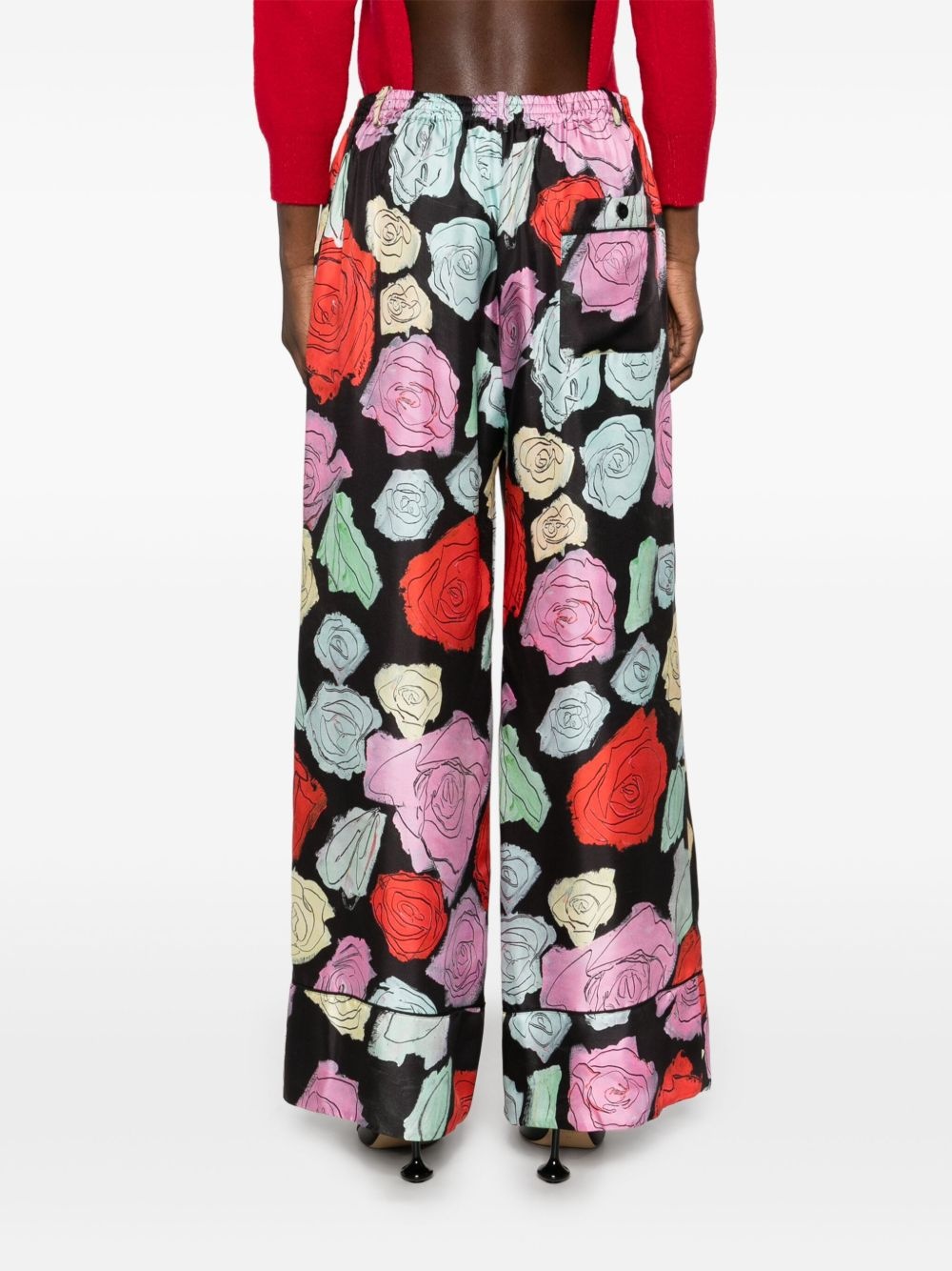 floral-print trousers - 4