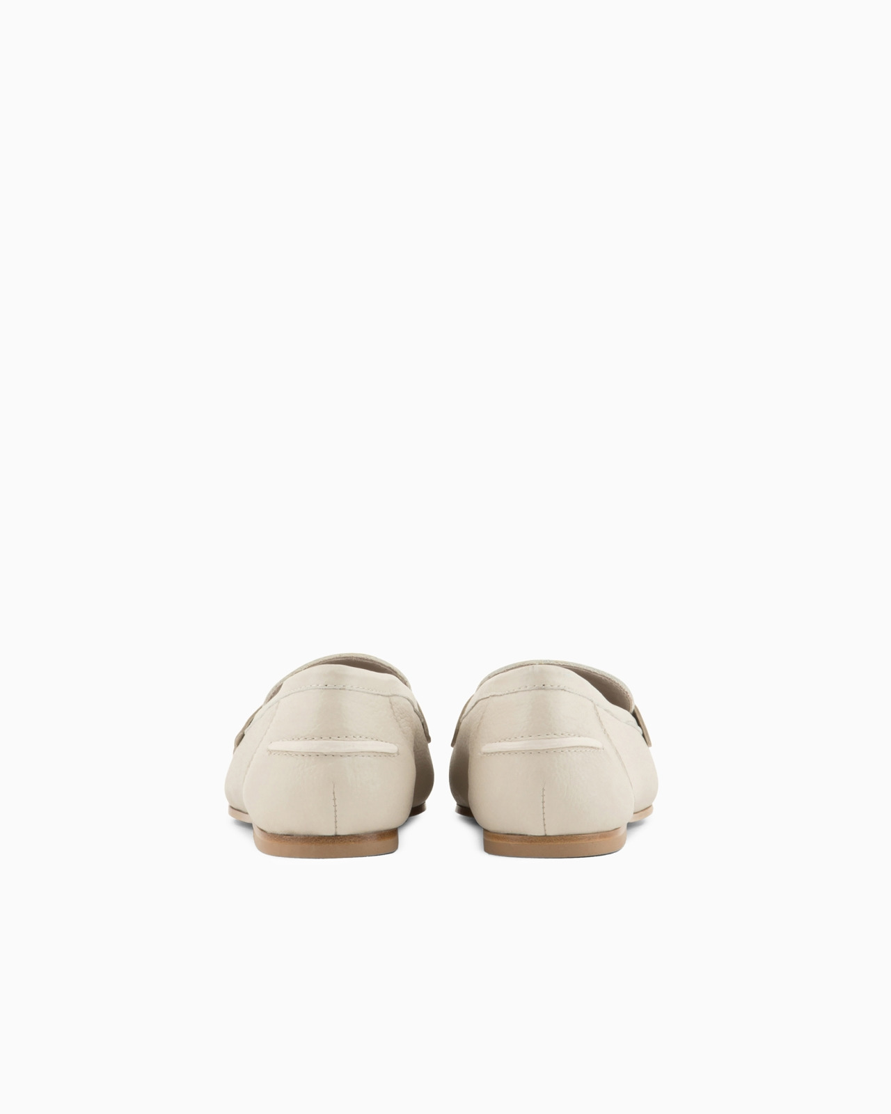 Deer-print leather loafers - 4