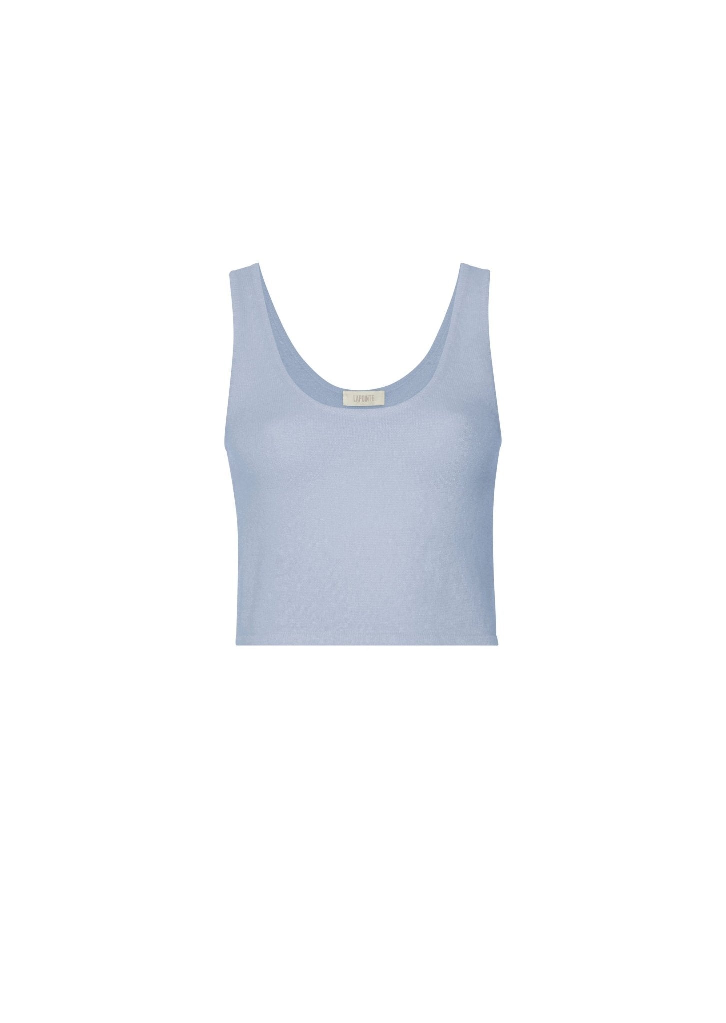 Cashmere Silk Cropped Tank Top - 1