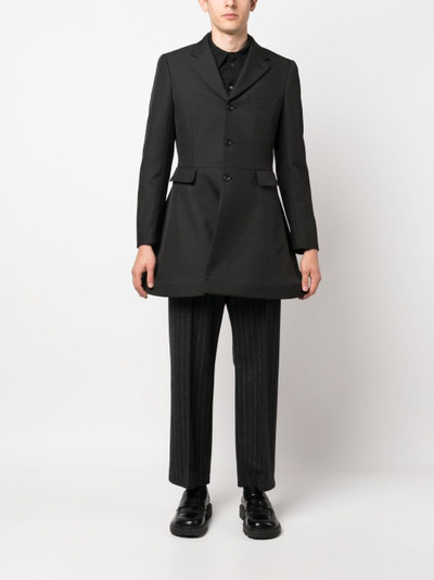 Comme des Garçons Homme Plus flared single-breasted coat outlook